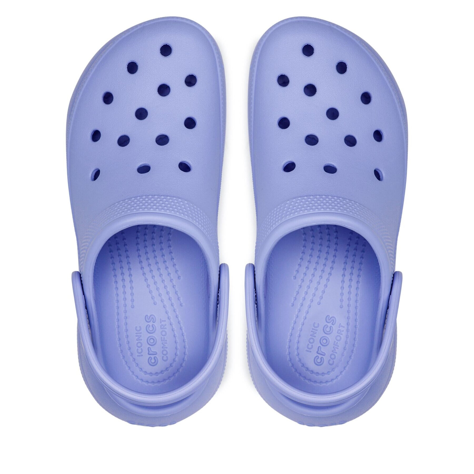 Crocs Natikači Classic Crush Clog 207521 Vijolična - Pepit.si