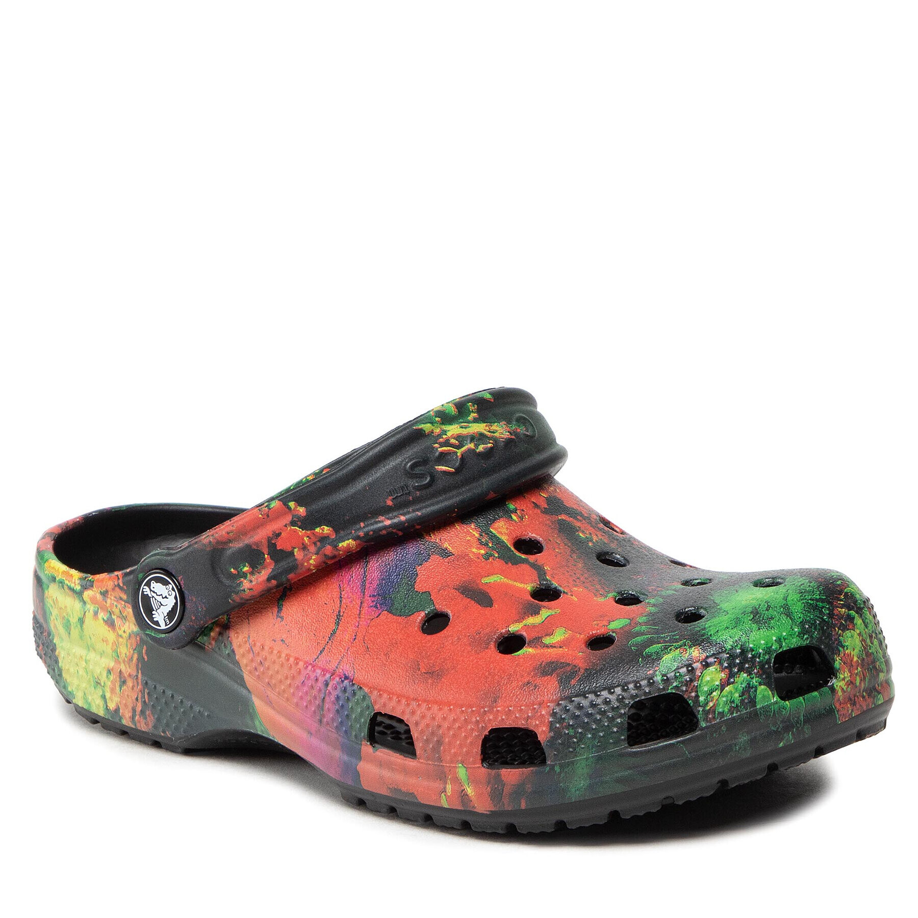 Crocs Natikači Classic Cyber Beach Clog 207858 Pisana - Pepit.si