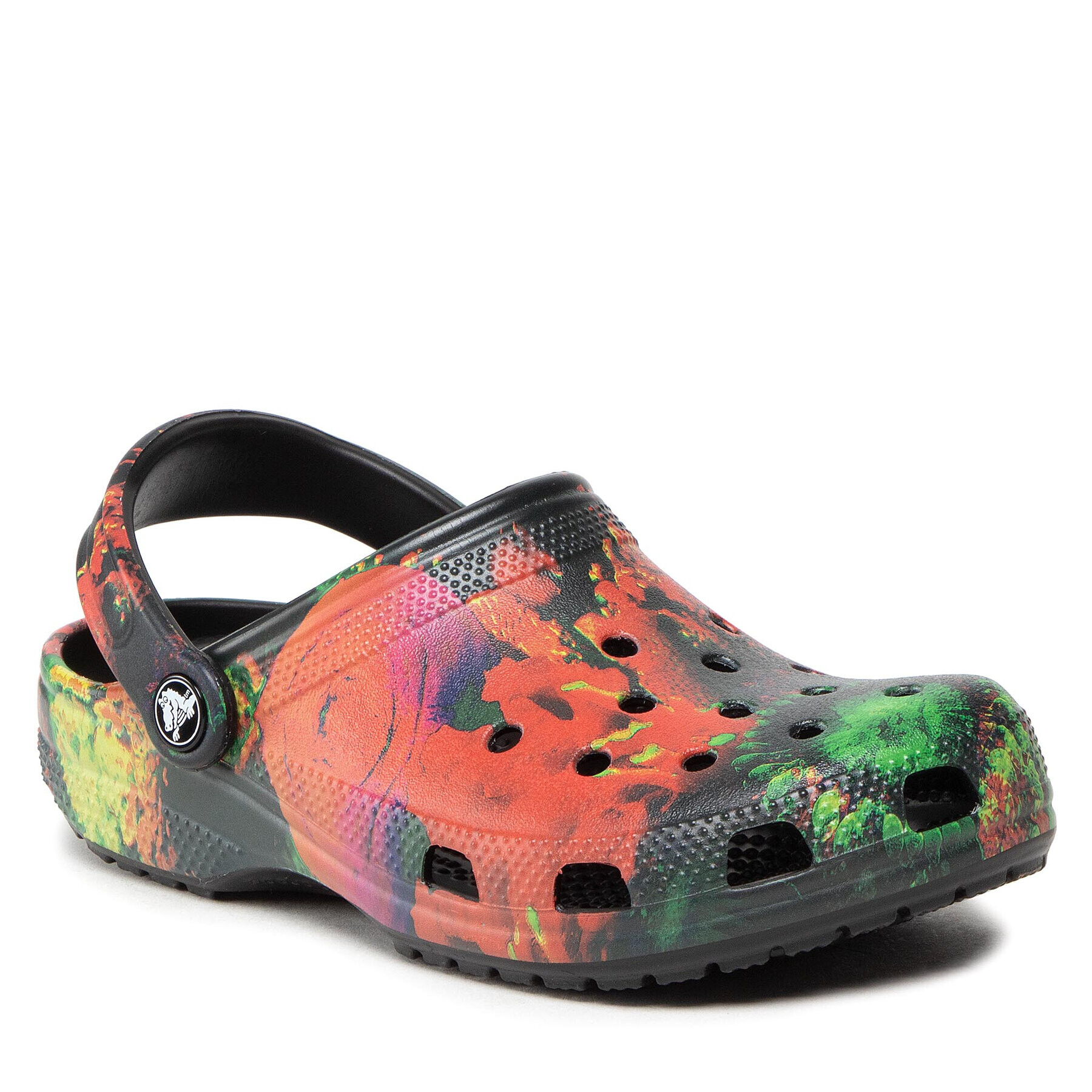 Crocs Natikači Classic Cyber Beach Clog 207858 Pisana - Pepit.si