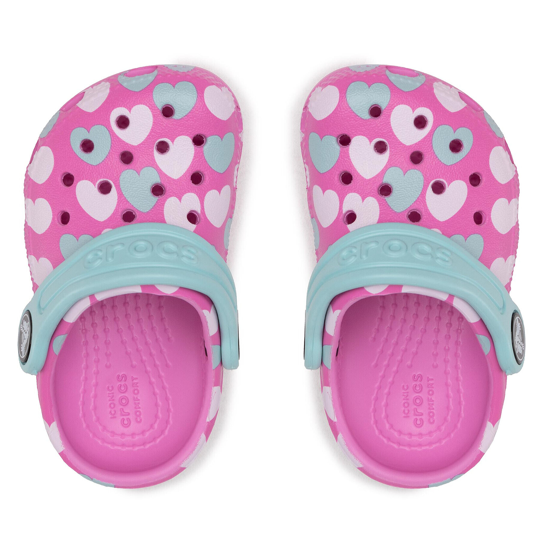 Crocs Natikači Classic Easy Icon Clog 207592 Roza - Pepit.si