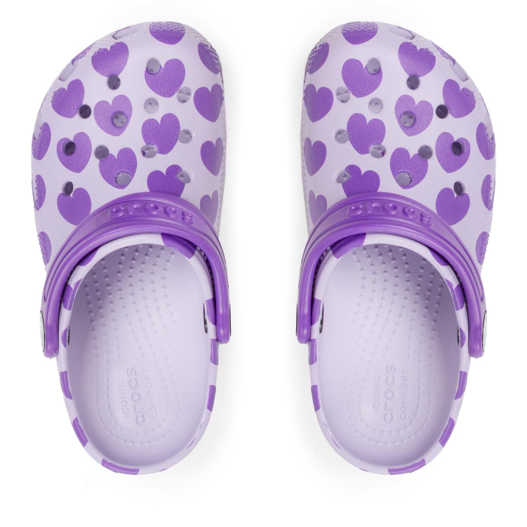 Crocs Natikači Classic Easy Icon Clog 207599-530 Vijolična - Pepit.si