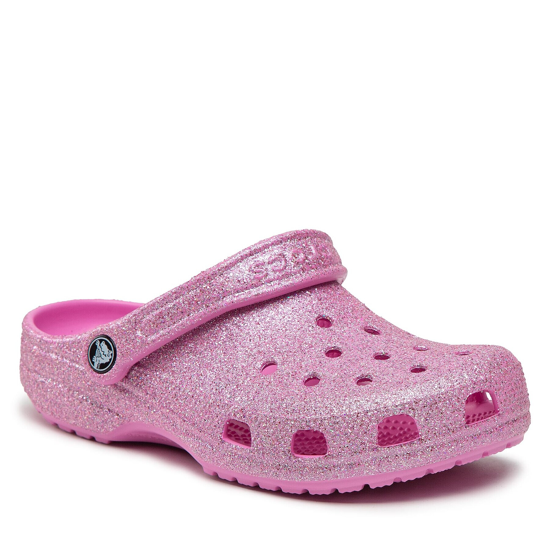 Crocs Natikači Classic Glitter 207551 Roza - Pepit.si