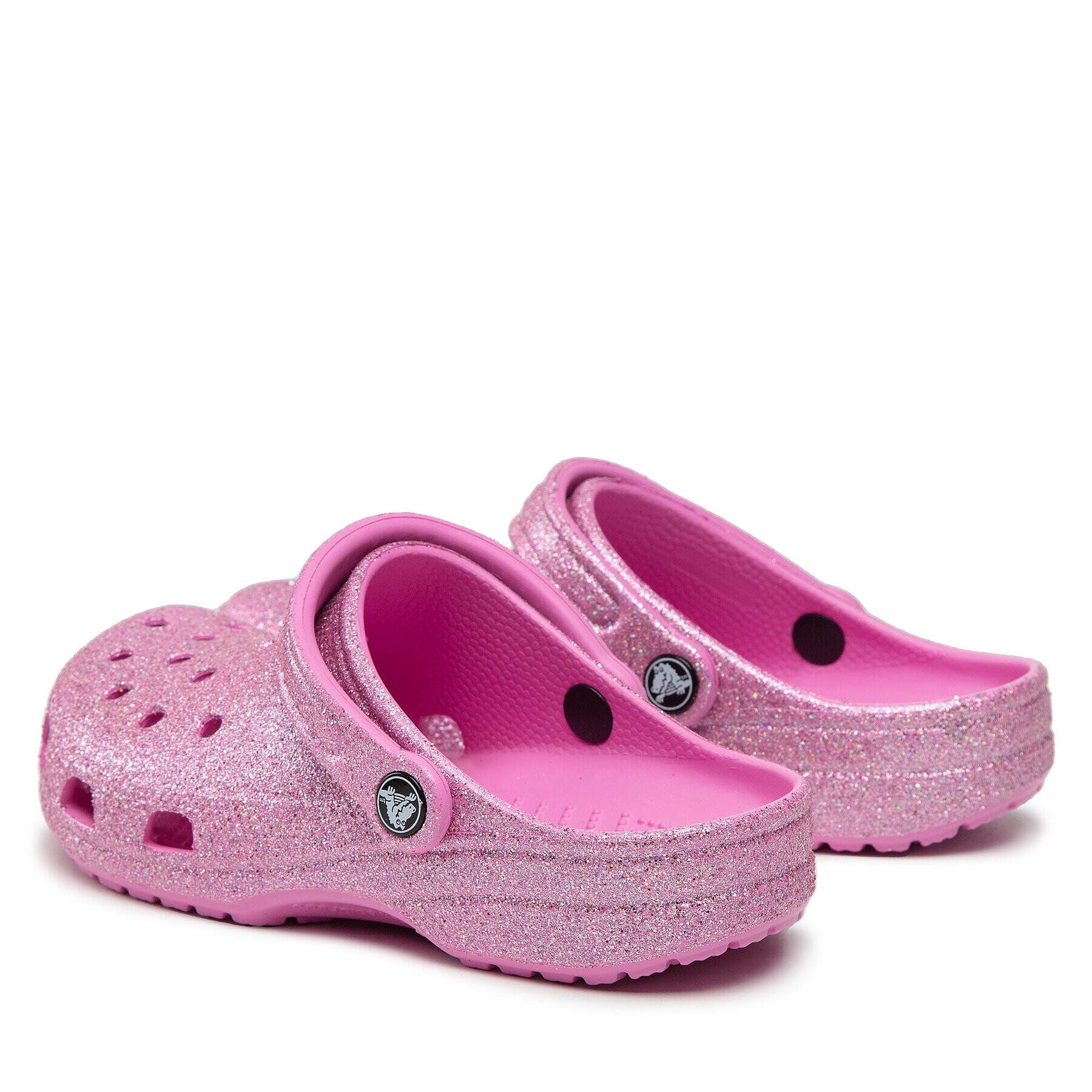 Crocs Natikači Classic Glitter 207551 Roza - Pepit.si