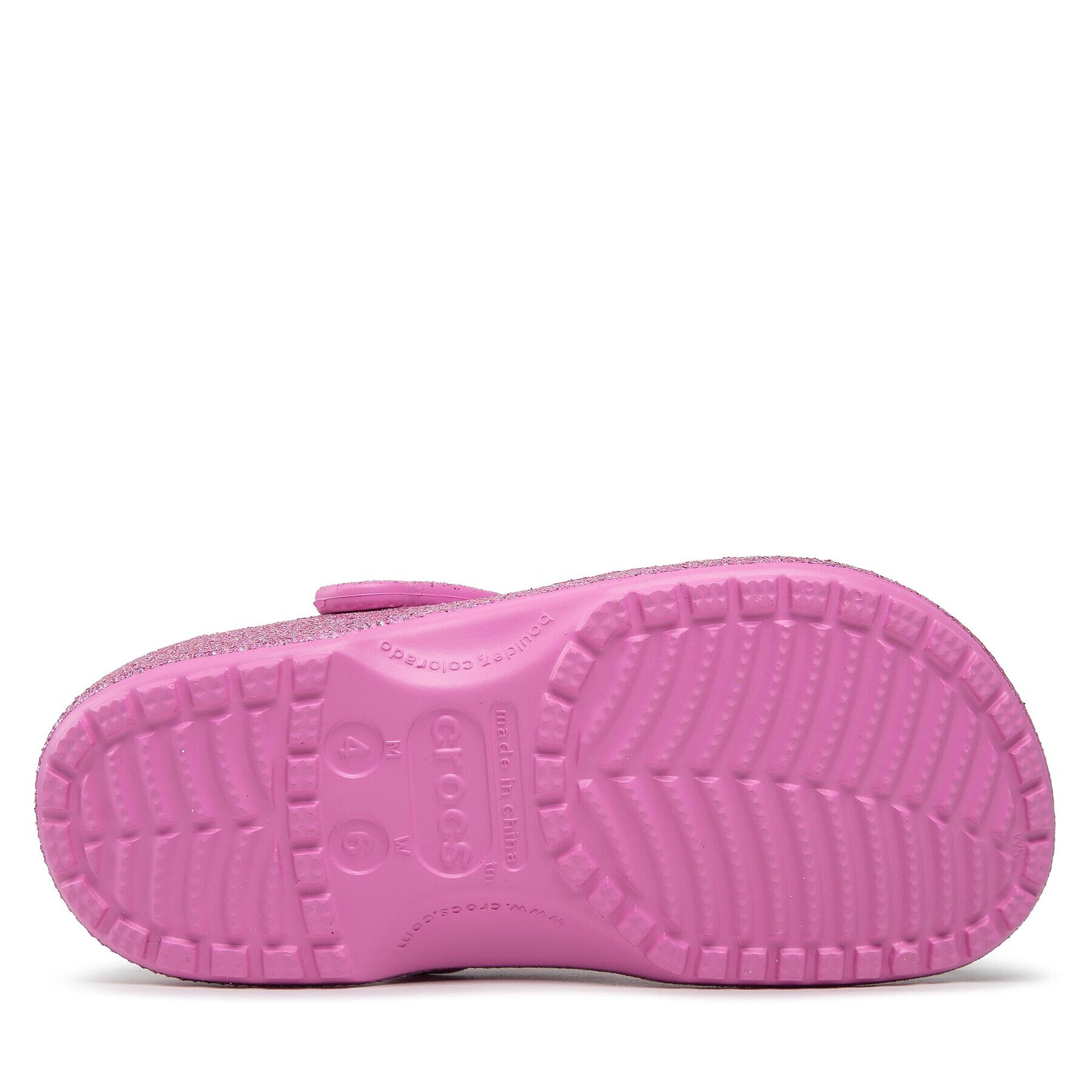 Crocs Natikači Classic Glitter 207551 Roza - Pepit.si