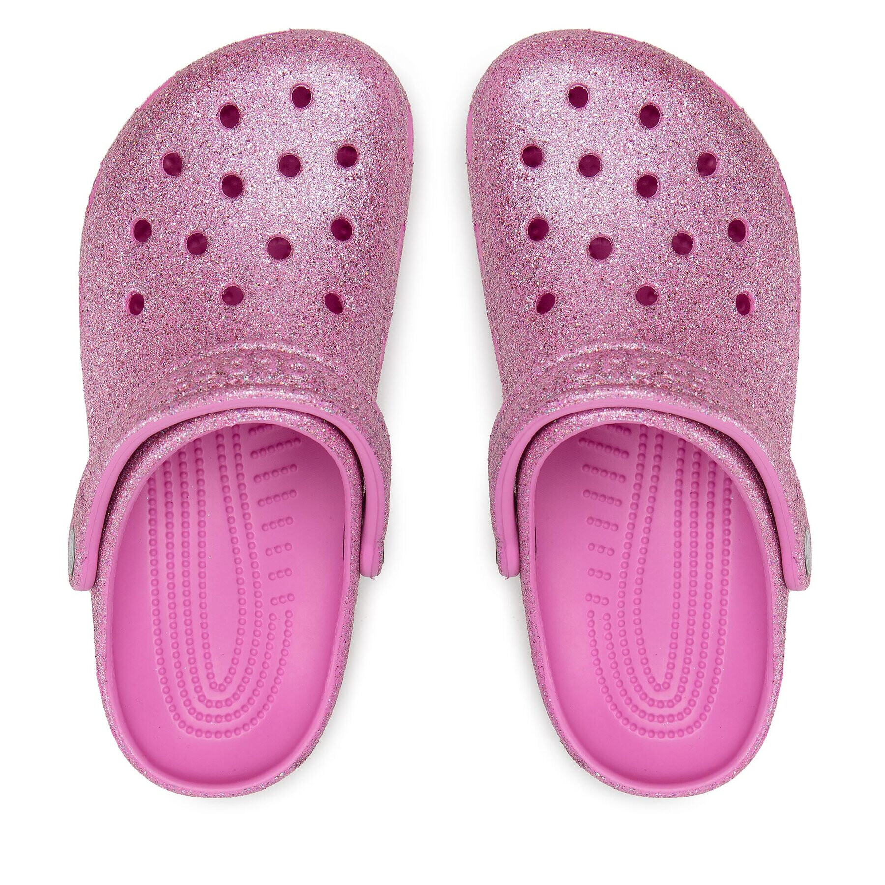 Crocs Natikači Classic Glitter 207551 Roza - Pepit.si