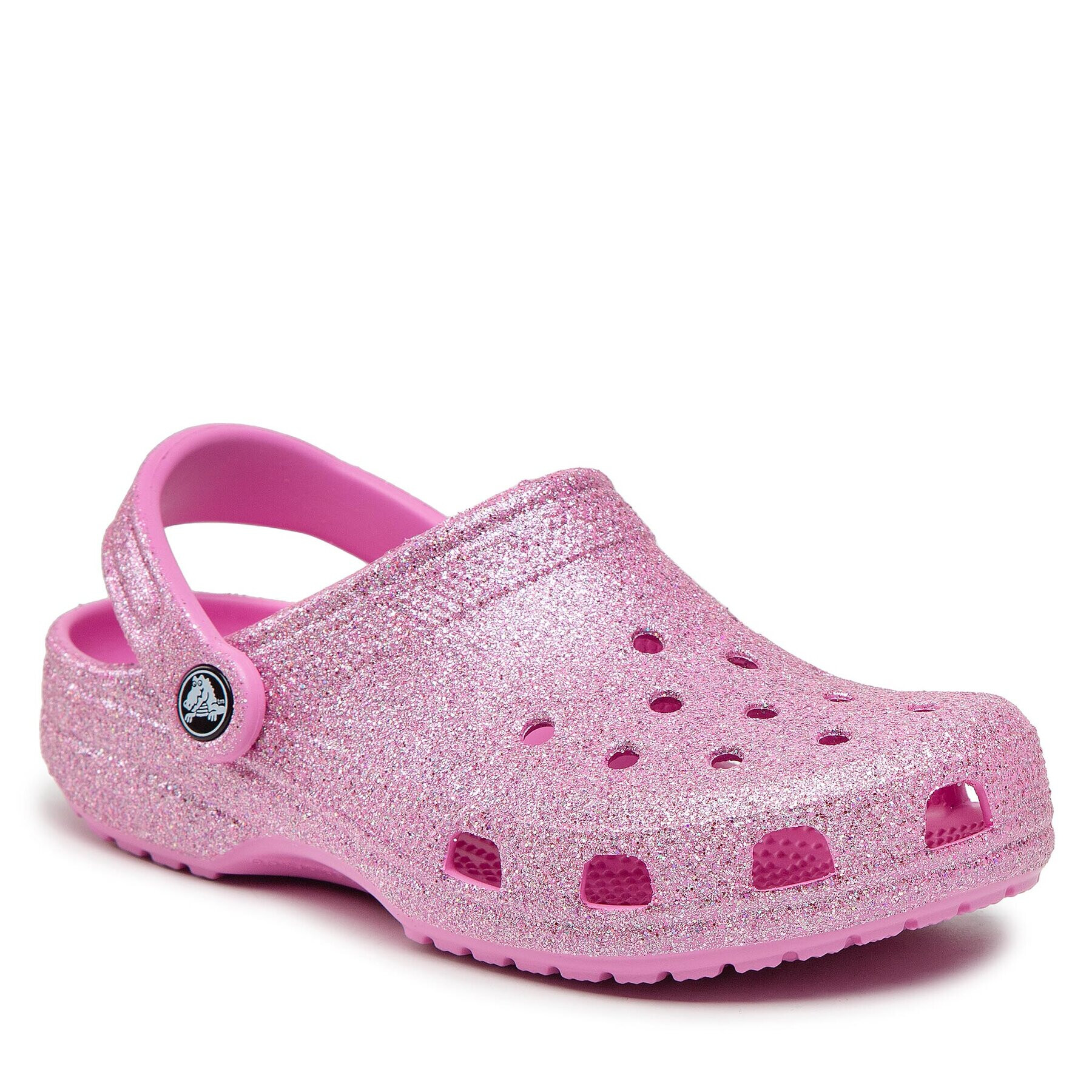 Crocs Natikači Classic Glitter 207551 Roza - Pepit.si