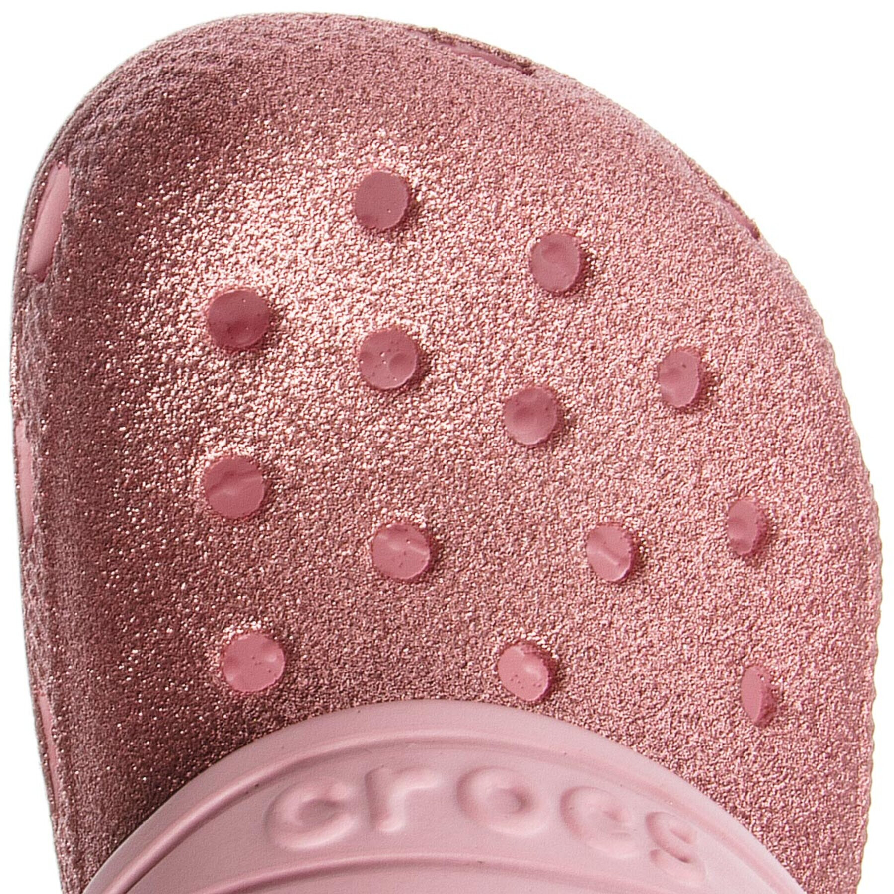 Crocs Natikači Classic Glitter Clog K 205441 Roza - Pepit.si