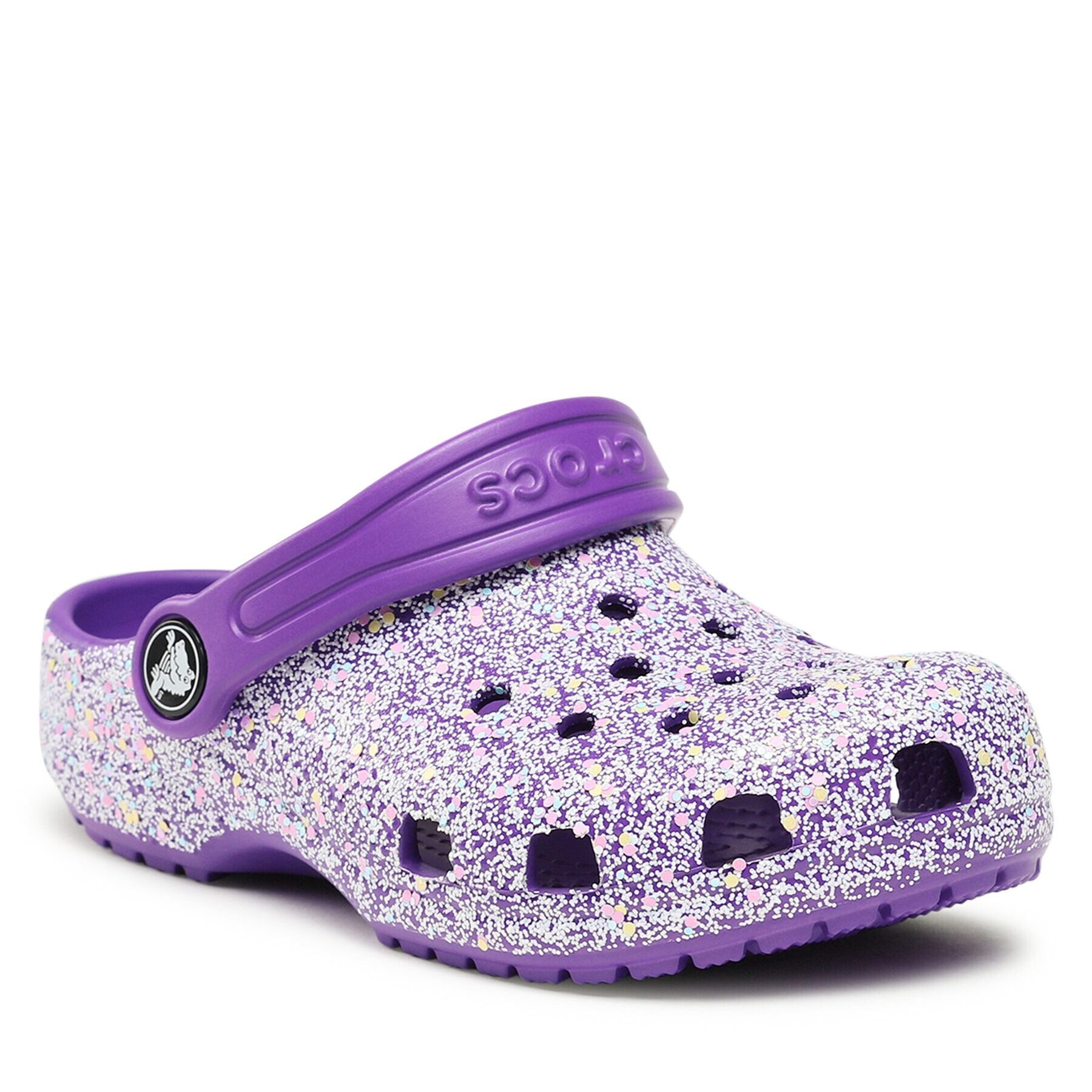 Crocs Natikači Classic Glitter Clog K 206993 Vijolična - Pepit.si