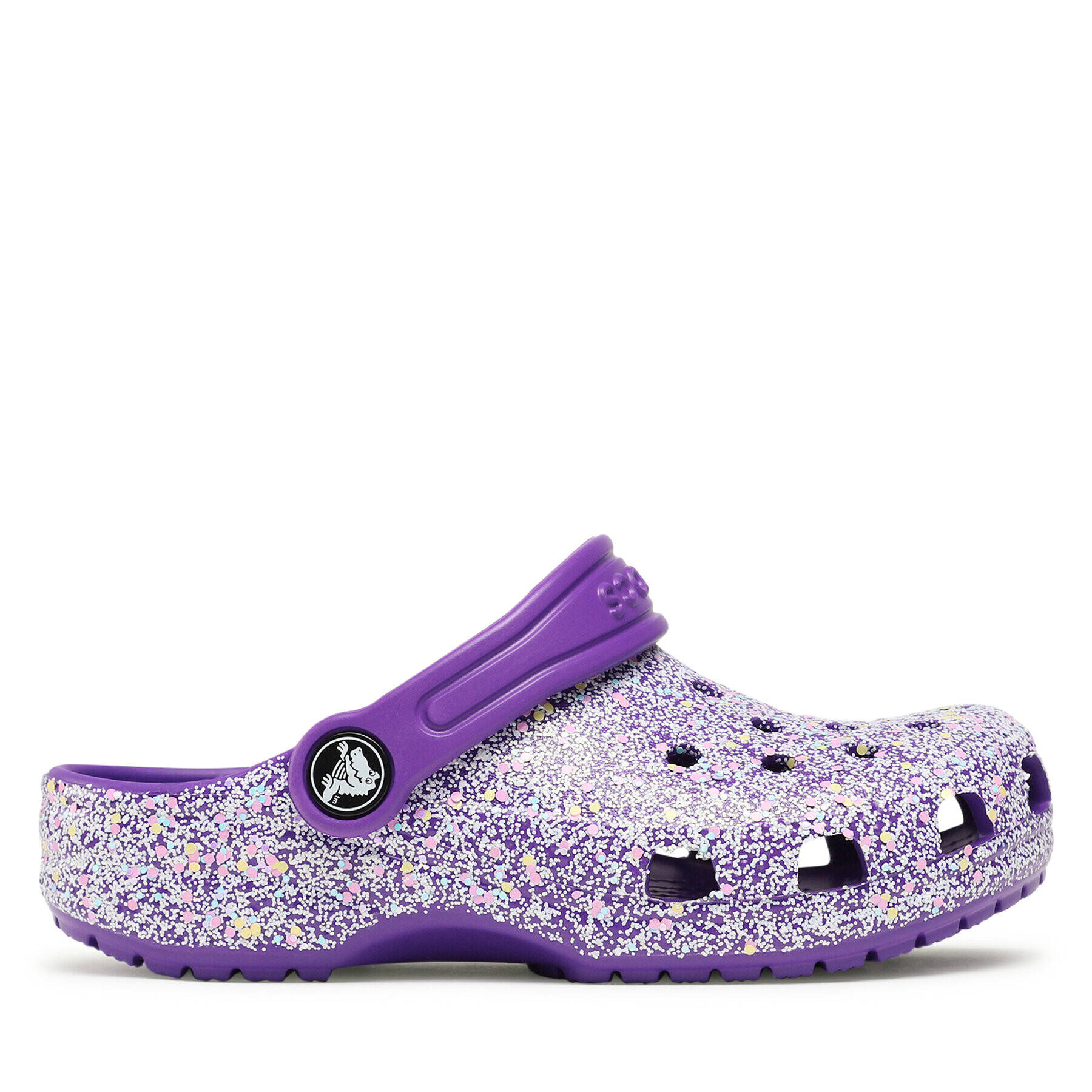 Crocs Natikači Classic Glitter Clog K 206993 Vijolična - Pepit.si