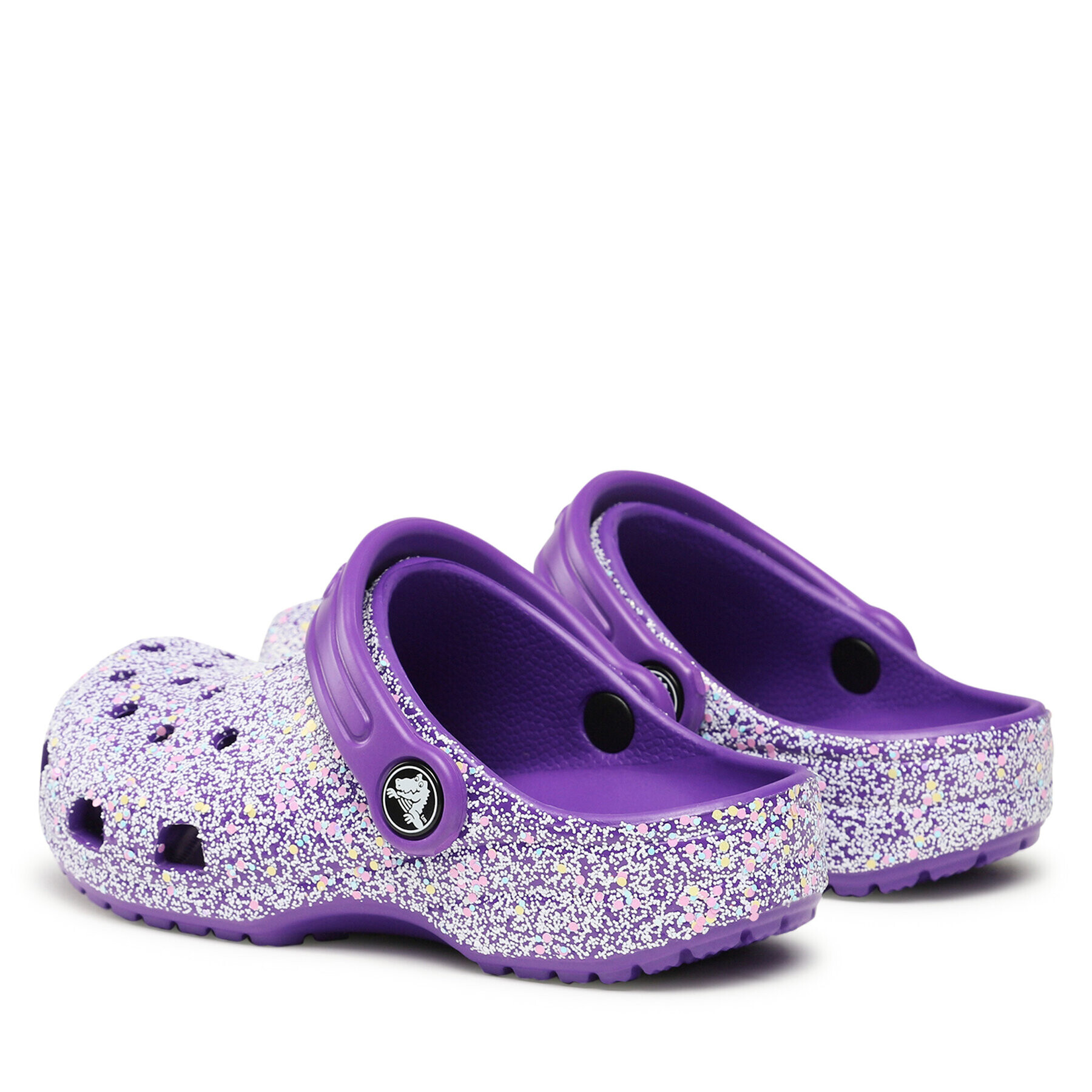 Crocs Natikači Classic Glitter Clog K 206993 Vijolična - Pepit.si