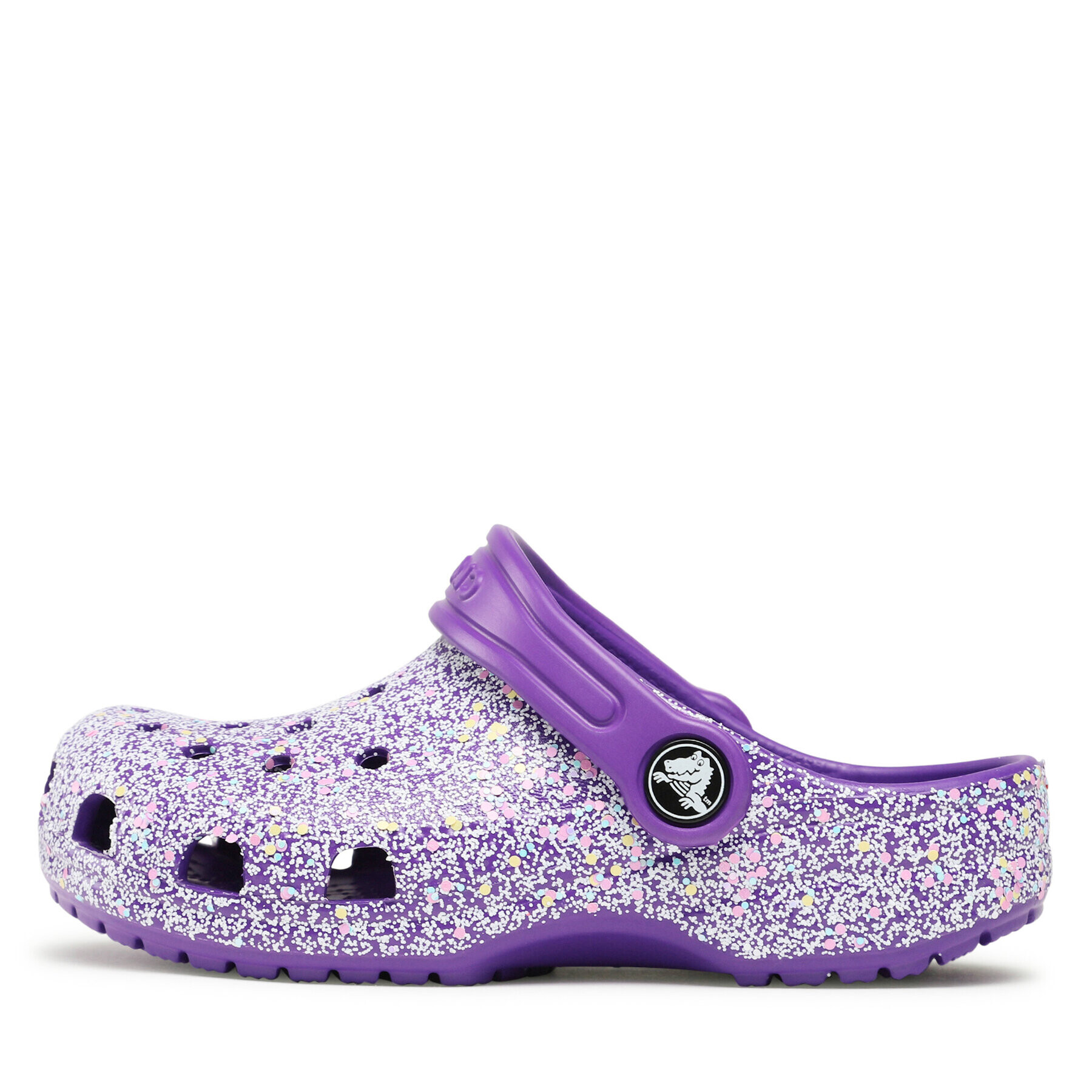 Crocs Natikači Classic Glitter Clog K 206993 Vijolična - Pepit.si