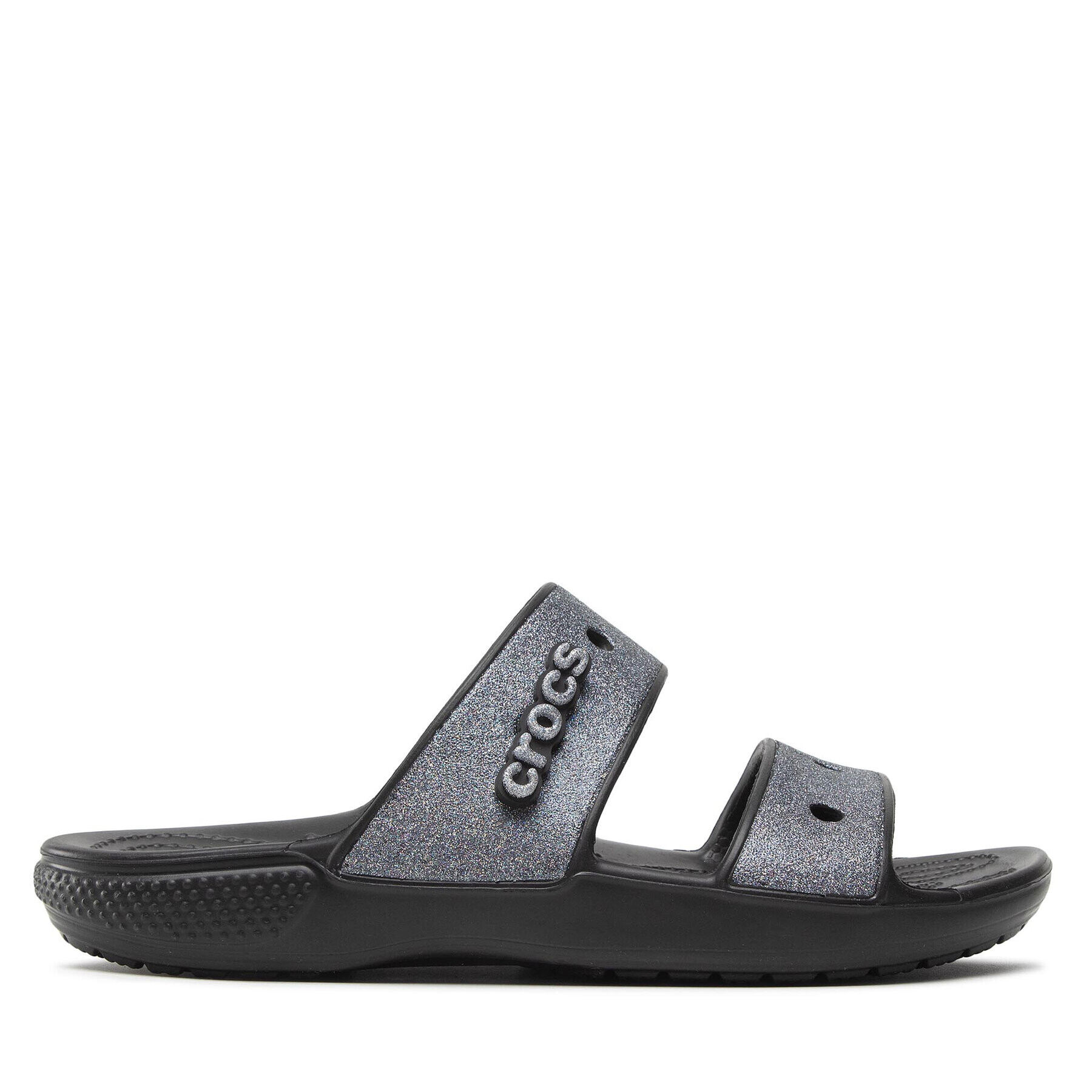 Crocs Natikači Classic Glitter II Sandal 207769 Črna - Pepit.si