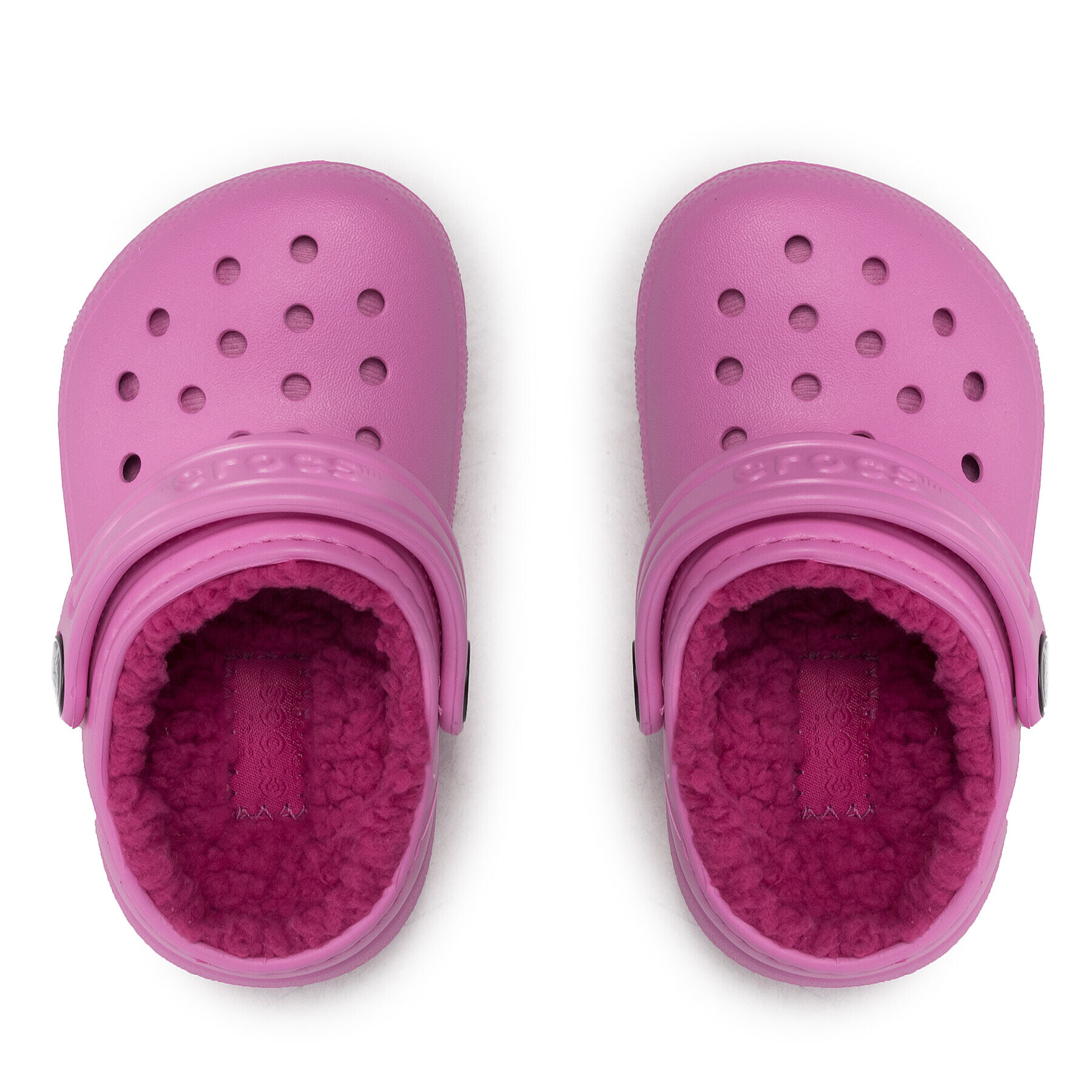 Crocs Natikači Classic Lined Clog T 207009 Roza - Pepit.si