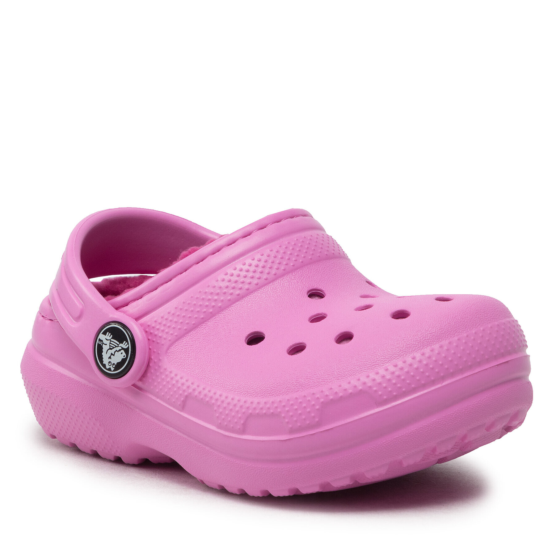 Crocs Natikači Classic Lined Clog T 207009 Roza - Pepit.si