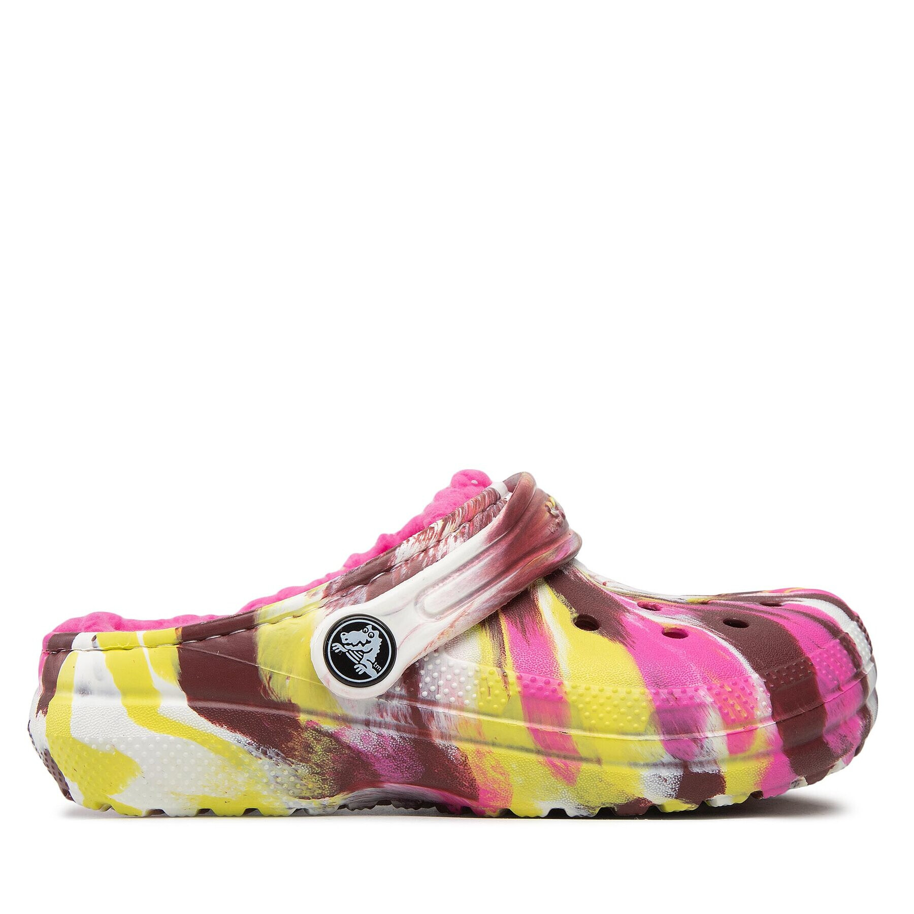 Crocs Natikači Classic Lined Marbled Cgk 207773 Roza - Pepit.si