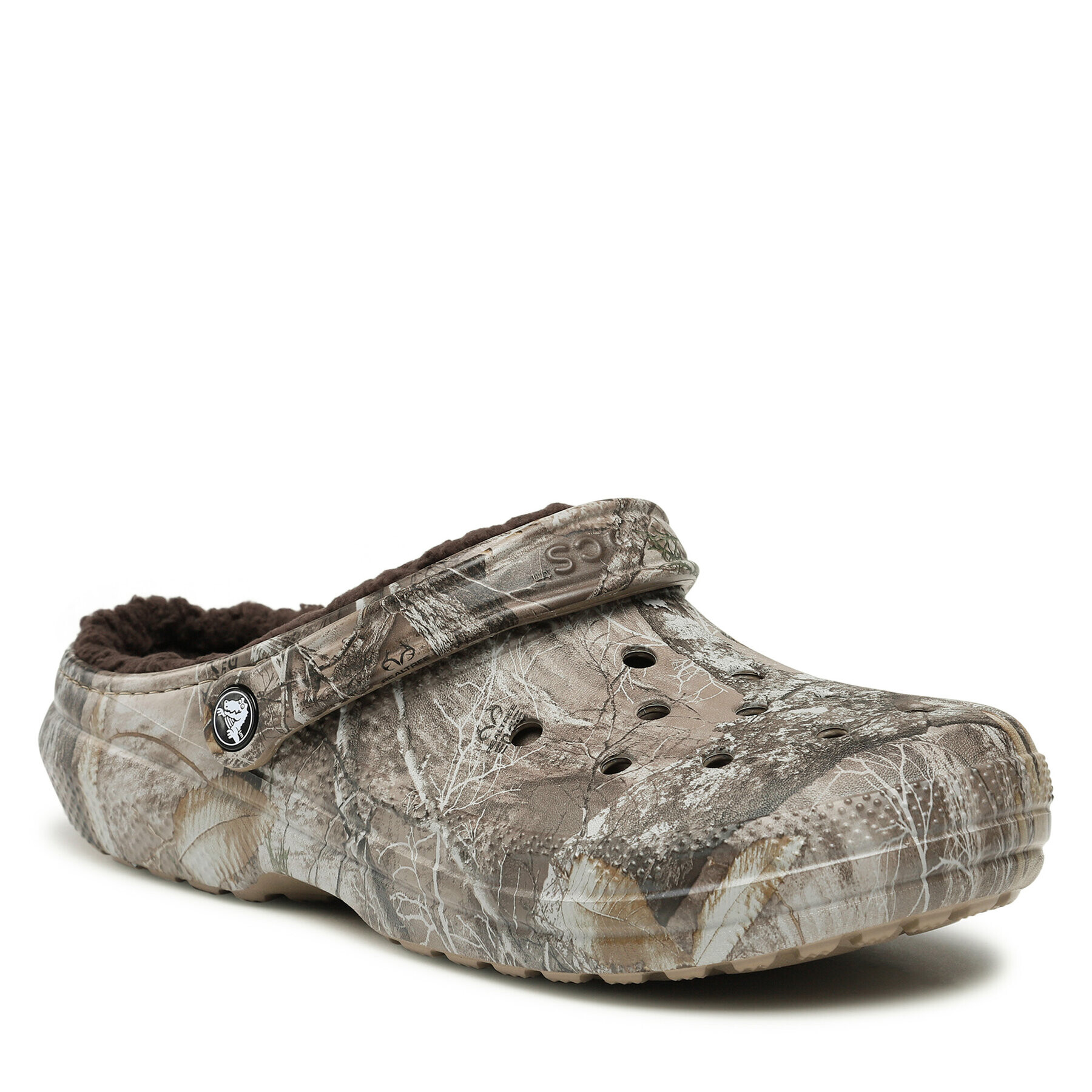 Crocs Natikači Classic Lined Realtree Edge Clog 205377 Rjava - Pepit.si