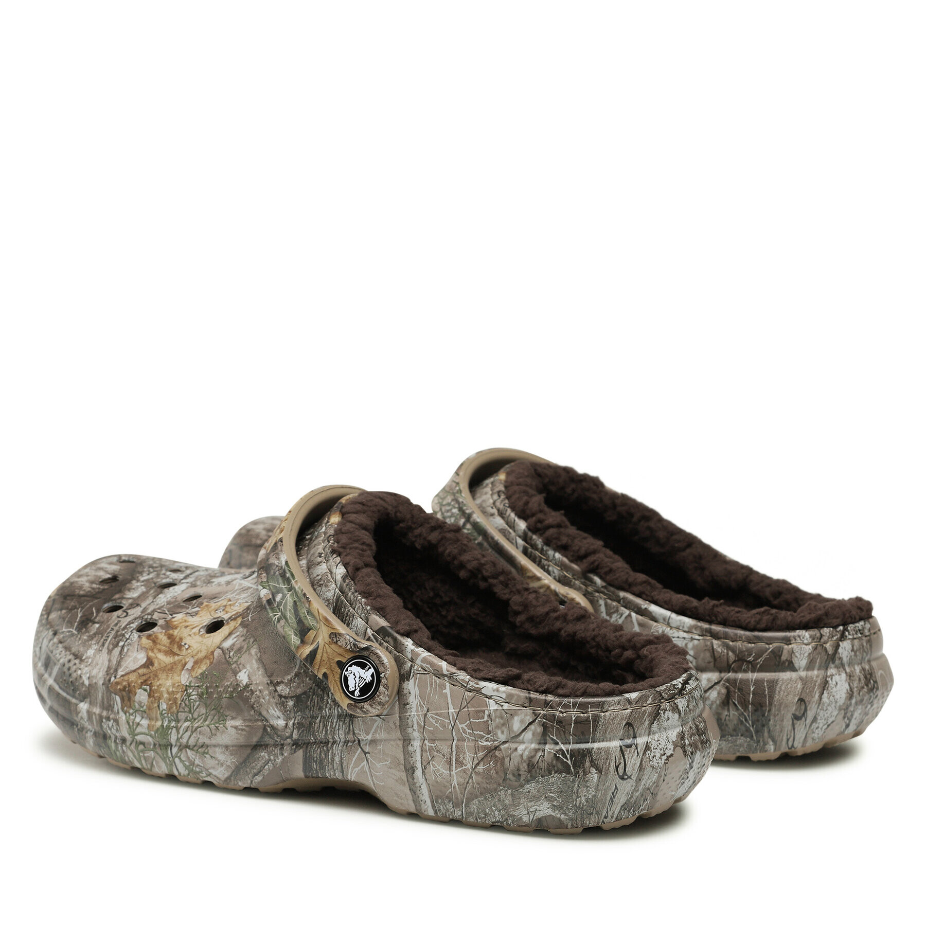 Crocs Natikači Classic Lined Realtree Edge Clog 205377 Rjava - Pepit.si