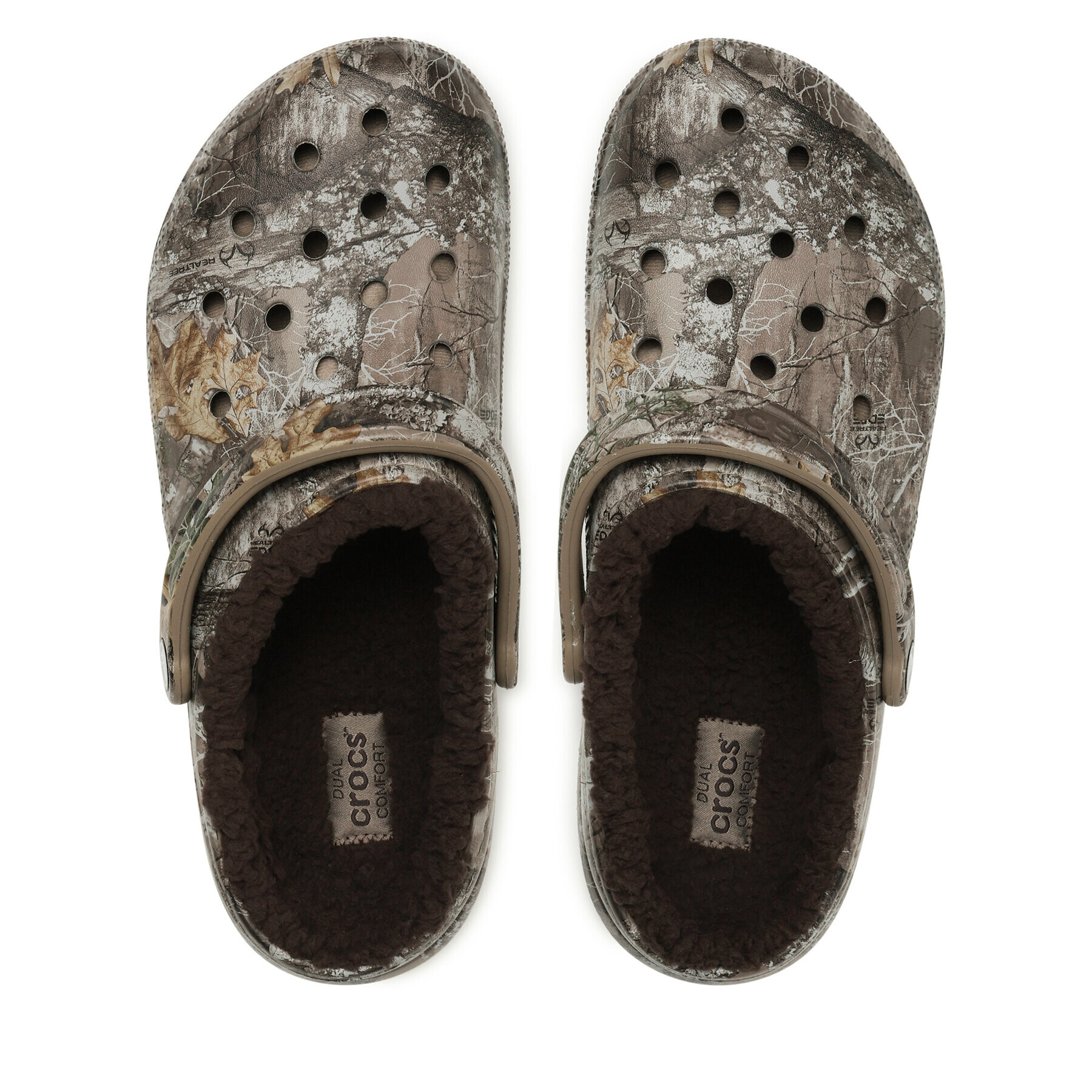 Crocs Natikači Classic Lined Realtree Edge Clog 205377 Rjava - Pepit.si