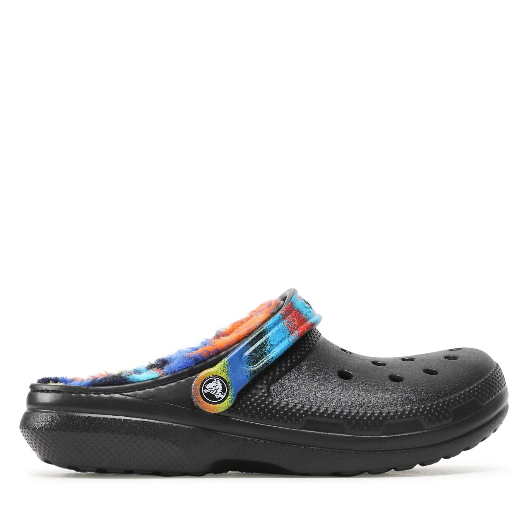 Crocs Natikači Classic Lined Spray Dye Clog 208045 Črna - Pepit.si