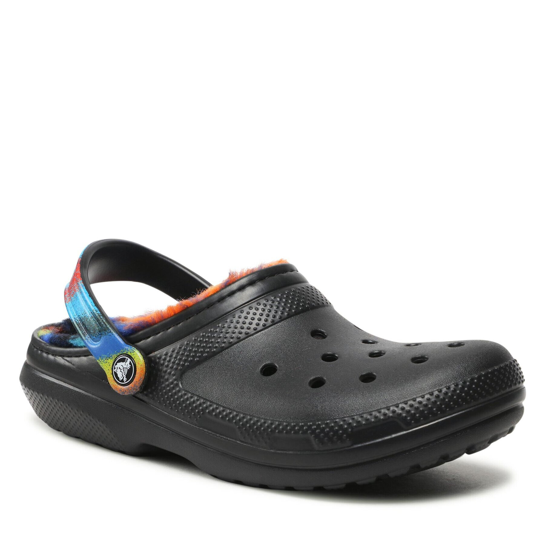 Crocs Natikači Classic Lined Spray Dye Clog 208045 Črna - Pepit.si