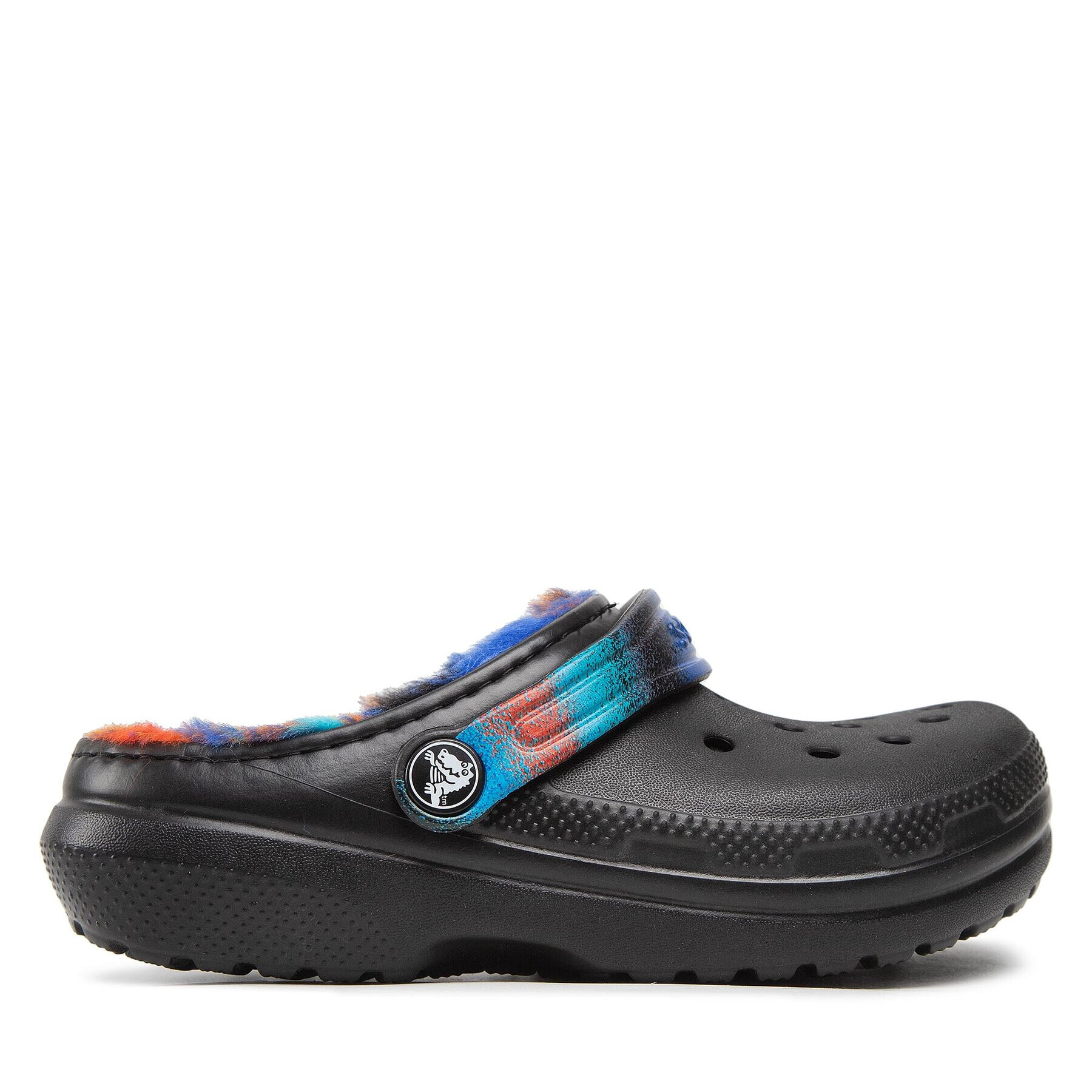 Crocs Natikači Classic Lined Spray Dye Clog K 208081 Črna - Pepit.si