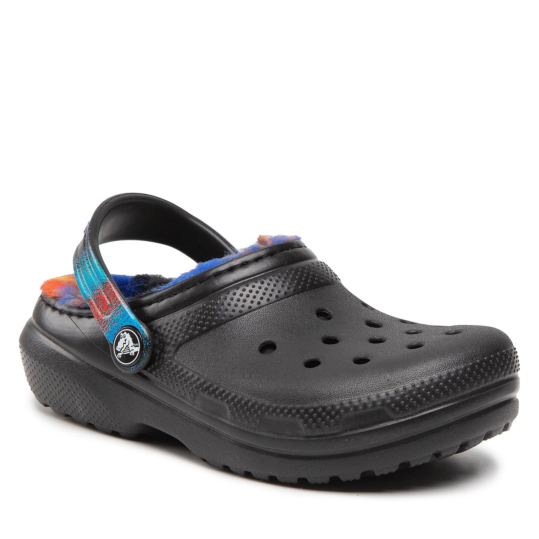 Crocs Natikači Classic Lined Spray Dye Clog K 208081 Črna - Pepit.si