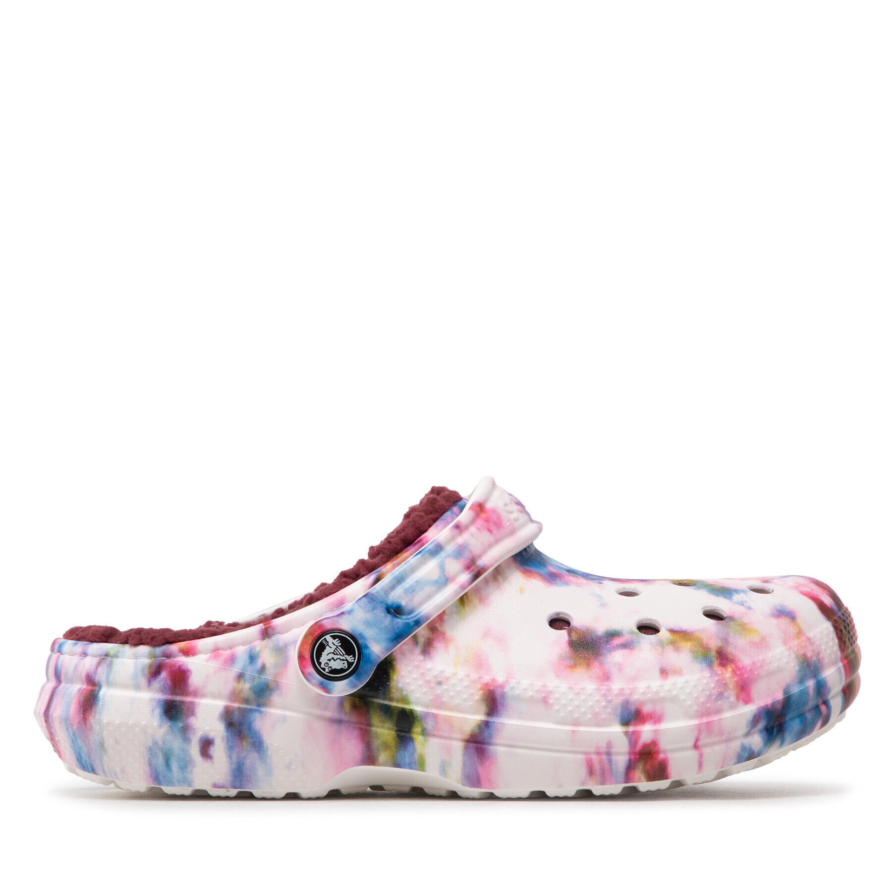 Crocs Natikači Classic Lined Tie Dye Clog 206341 Bela - Pepit.si