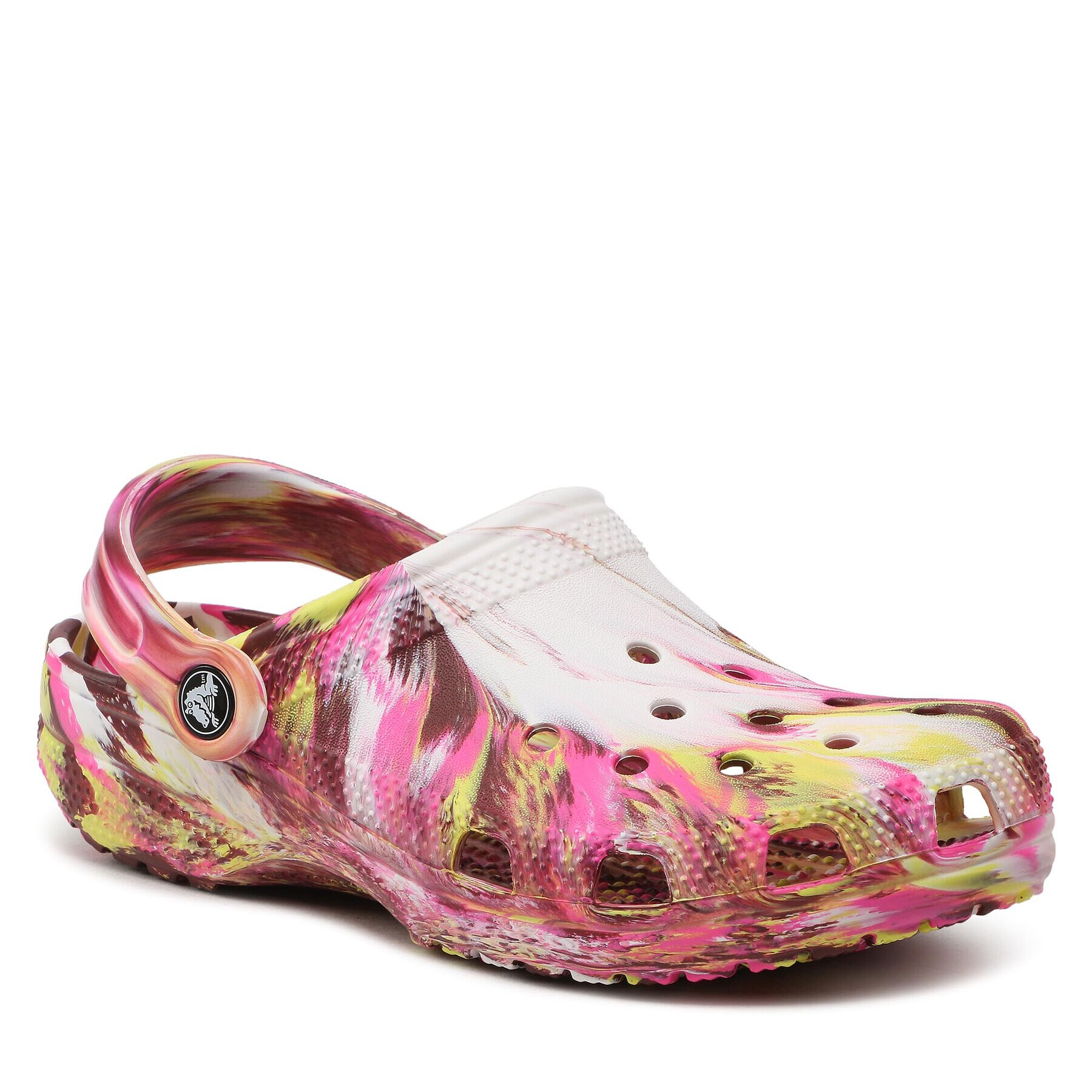 Crocs Natikači Classic Marbled Clog 206867 Roza - Pepit.si