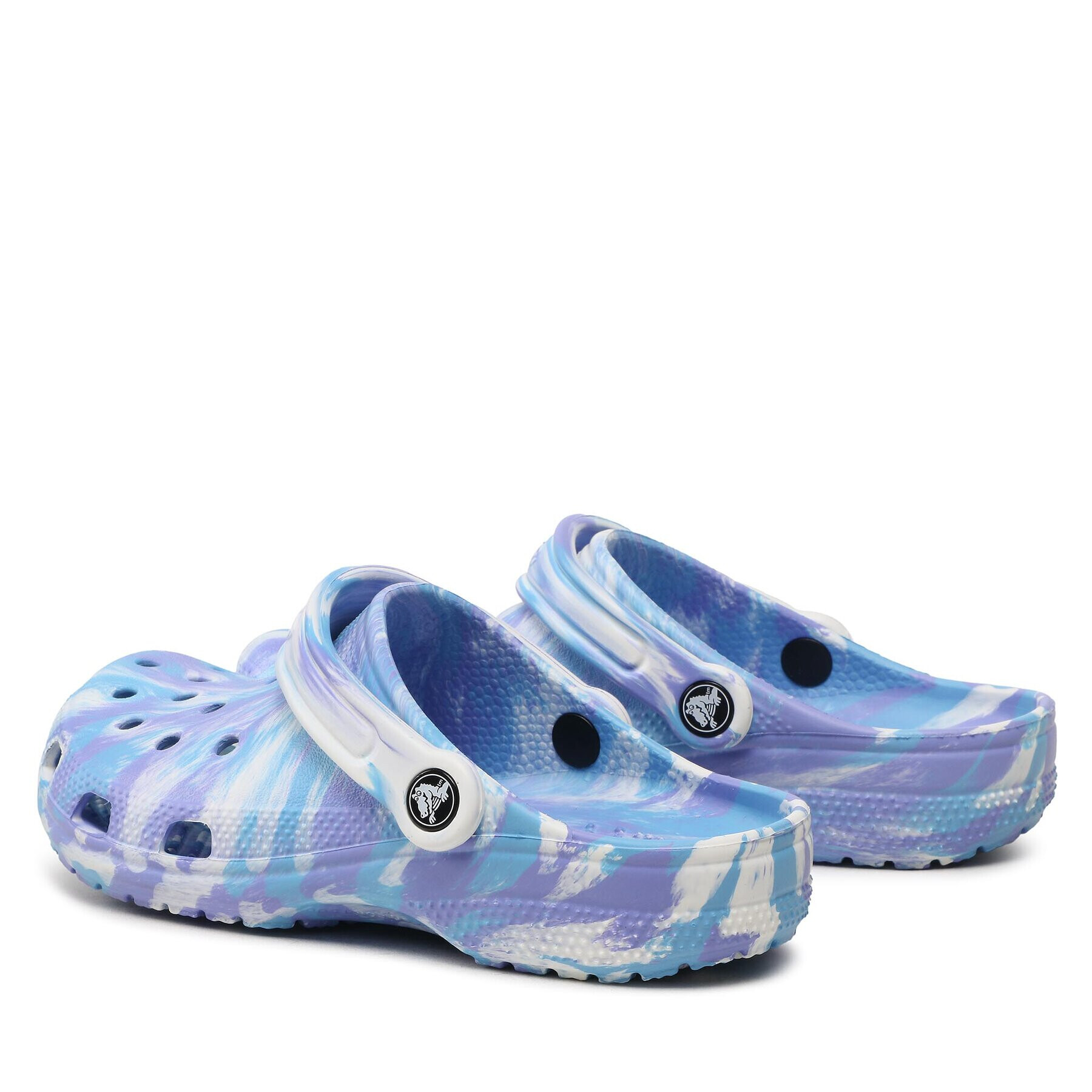 Crocs Natikači Classic Marbled Clog 206867 Vijolična - Pepit.si