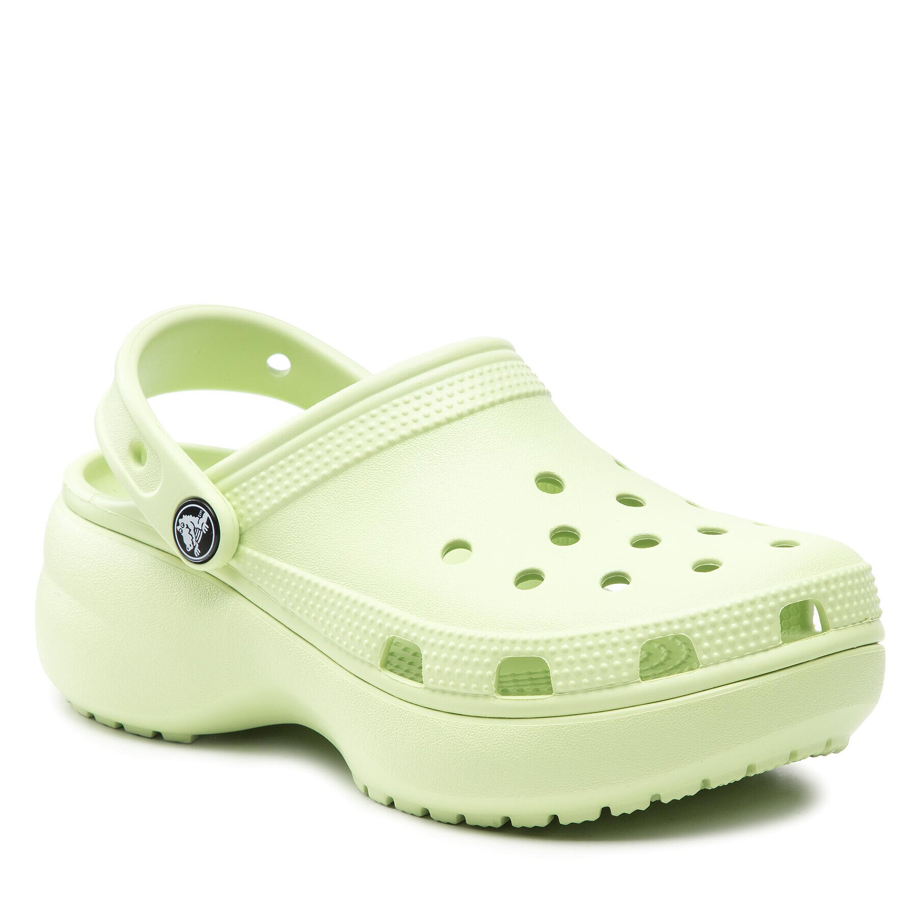 Crocs Natikači Classic Platform Clog 206750 Zelena - Pepit.si