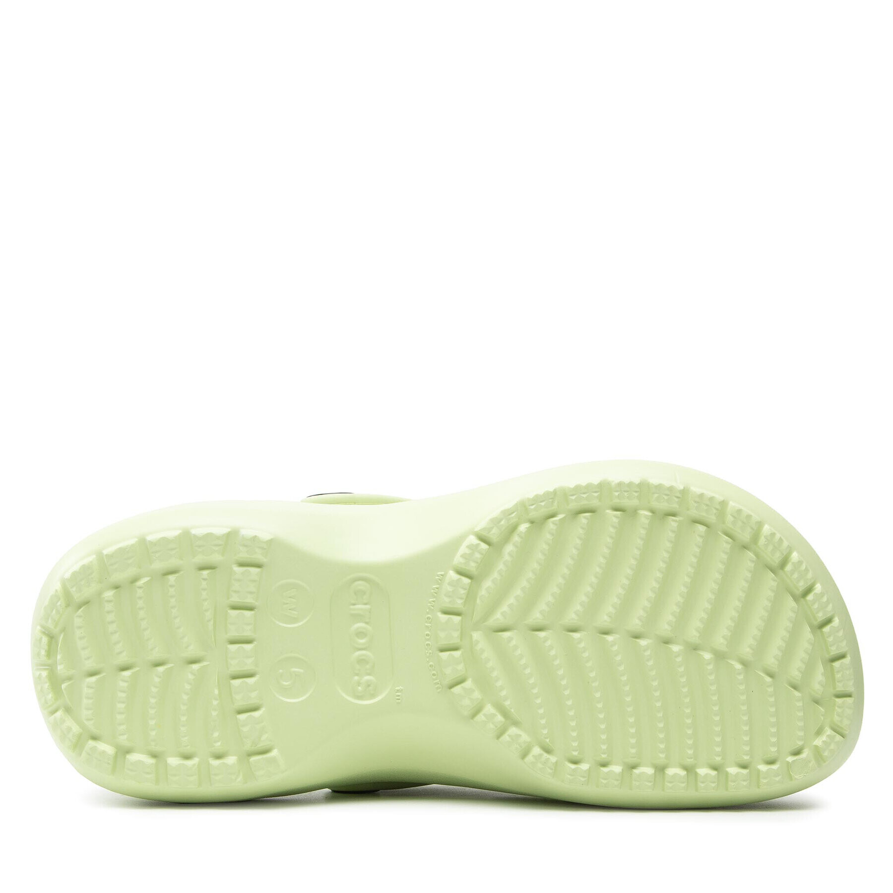 Crocs Natikači Classic Platform Clog 206750 Zelena - Pepit.si