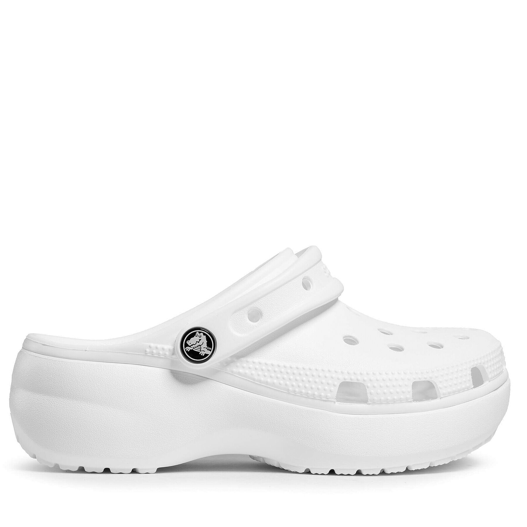 Crocs Natikači Classic Platform Clog W 206750 Bela - Pepit.si