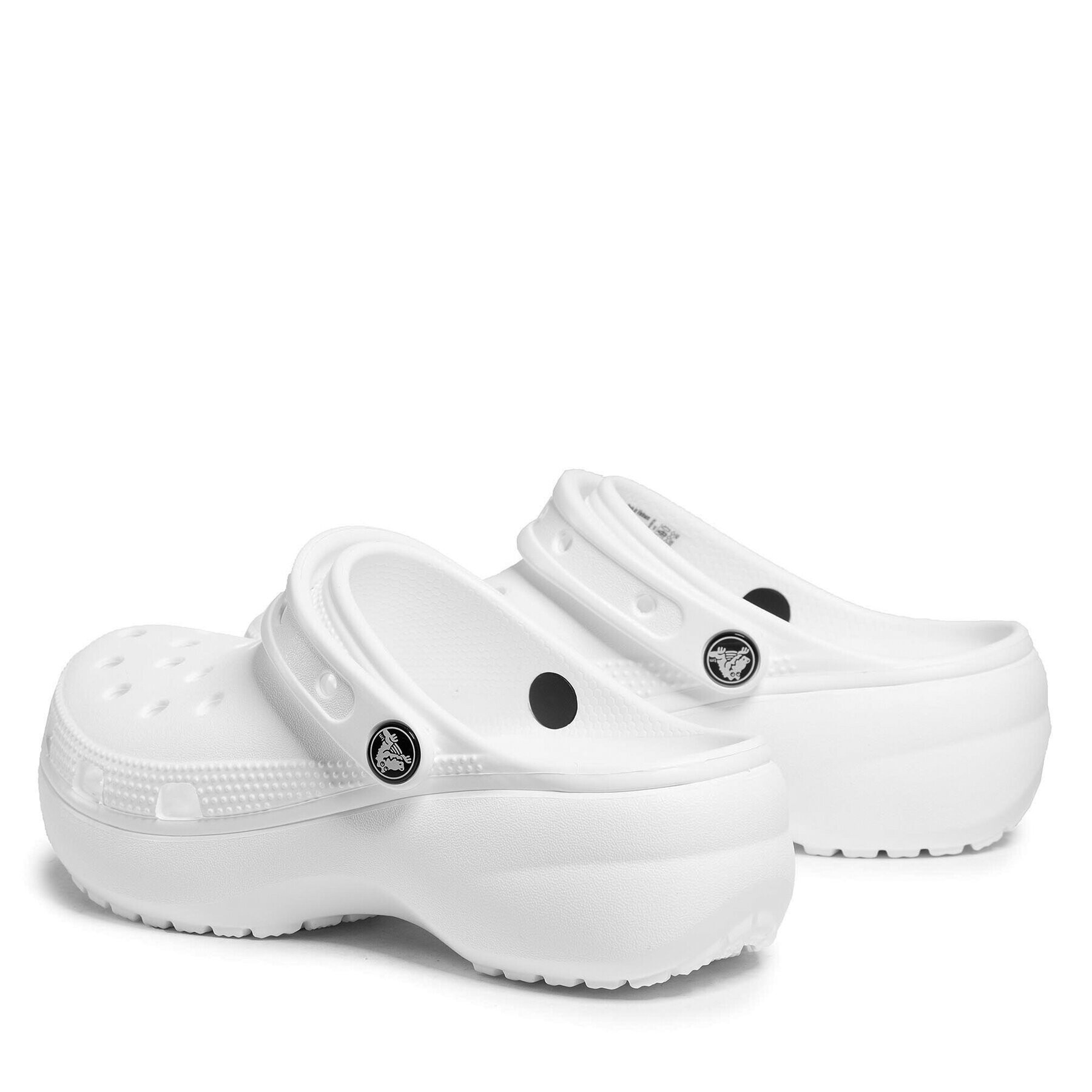 Crocs Natikači Classic Platform Clog W 206750 Bela - Pepit.si