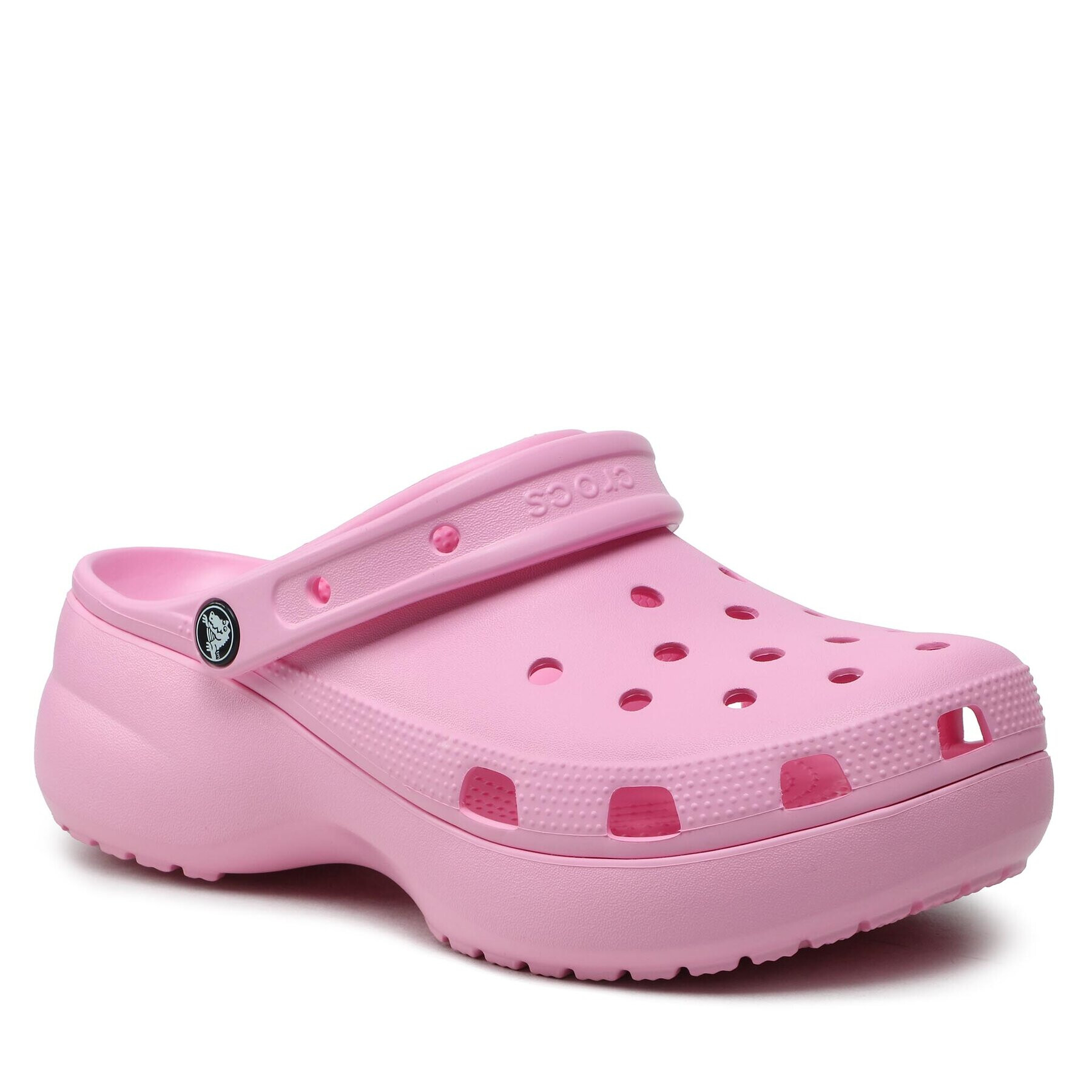 Crocs Natikači Classic Platform Clog W 206750 Roza - Pepit.si