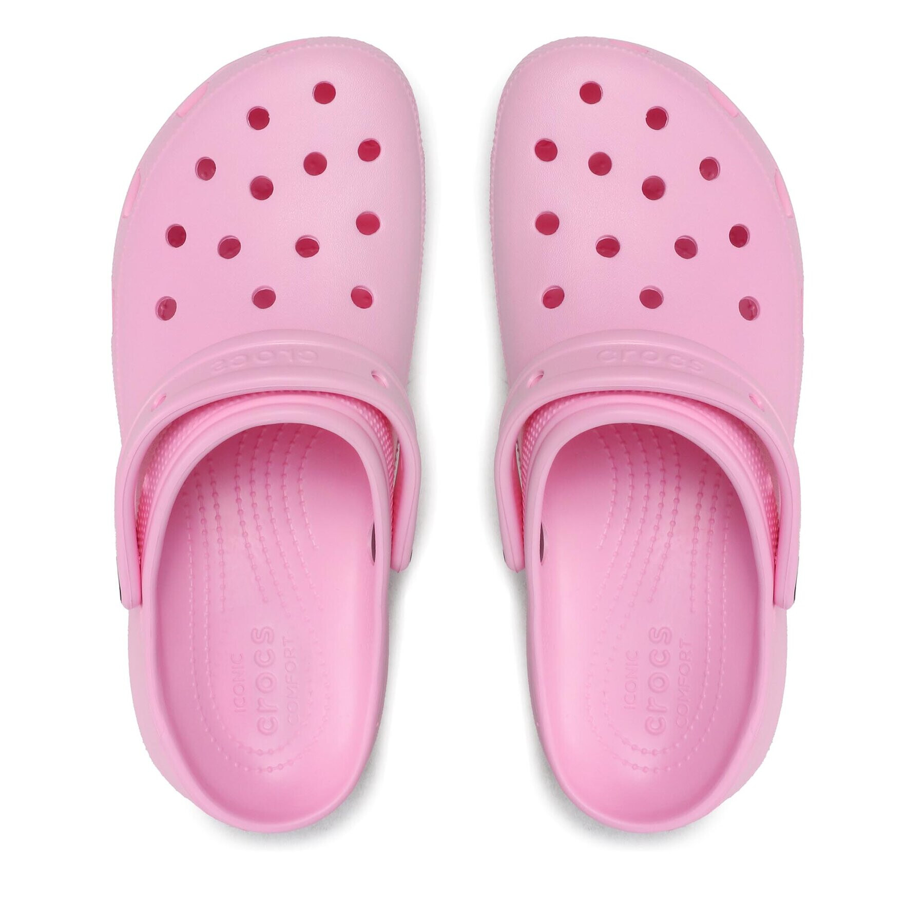 Crocs Natikači Classic Platform Clog W 206750 Roza - Pepit.si