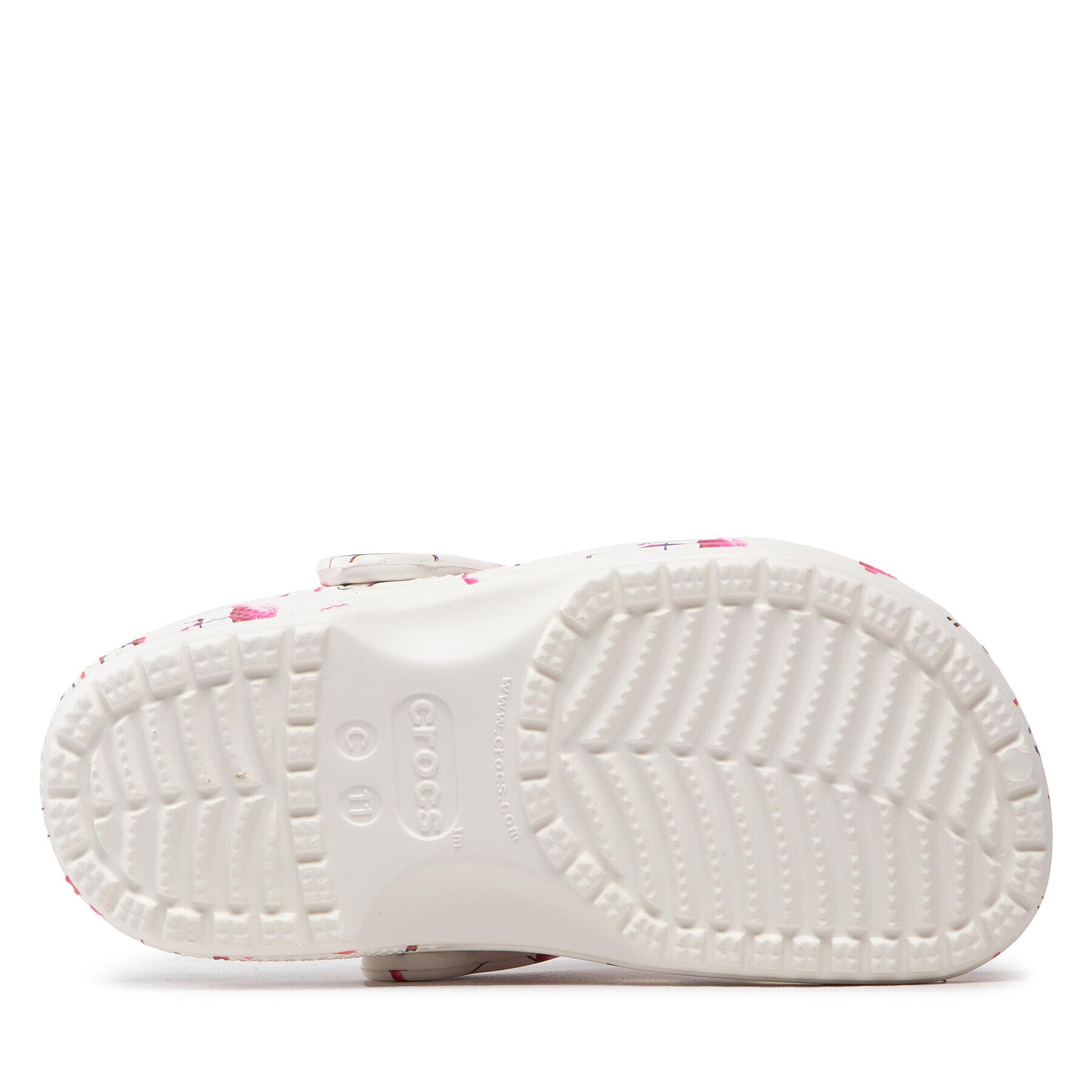 Crocs Natikači Classic Pool Party Clog K 207826 Bela - Pepit.si