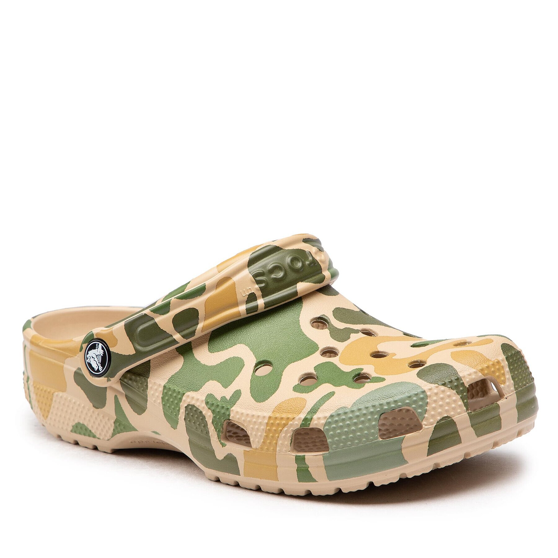 Crocs Natikači Classic Printed Camo Clog 206454 Zelena - Pepit.si