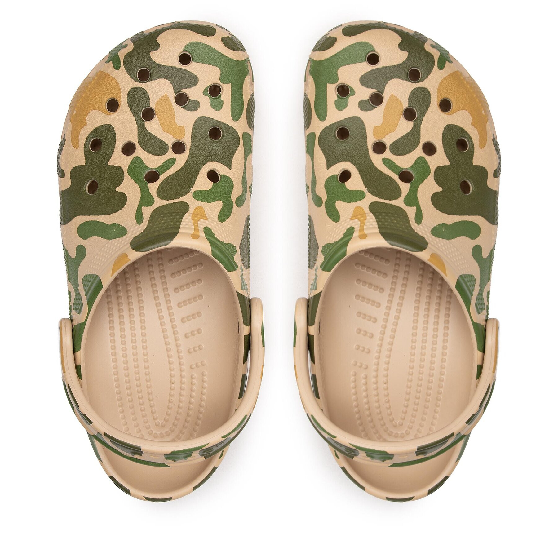 Crocs Natikači Classic Printed Camo Clog 206454 Zelena - Pepit.si