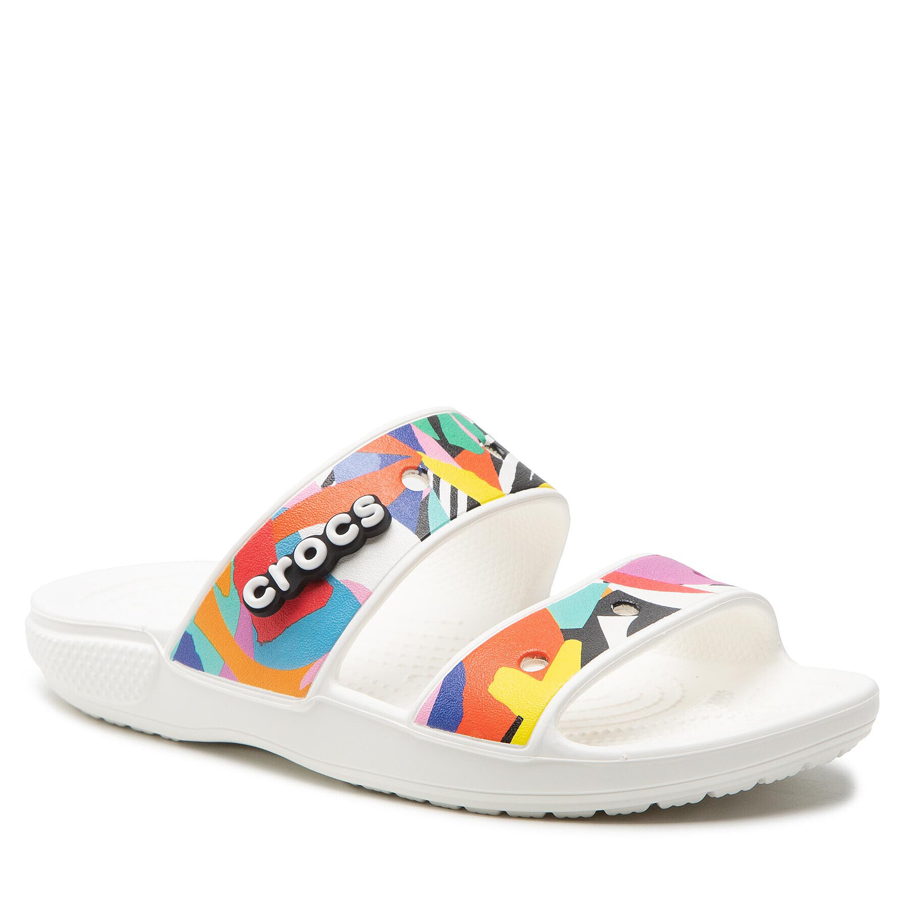 Crocs Natikači Classic Retro 207856 Bela - Pepit.si