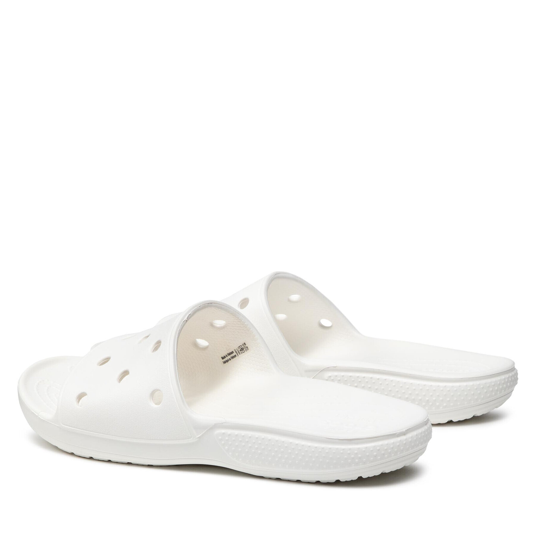 Crocs Natikači Classic Slide 206121 Bela - Pepit.si