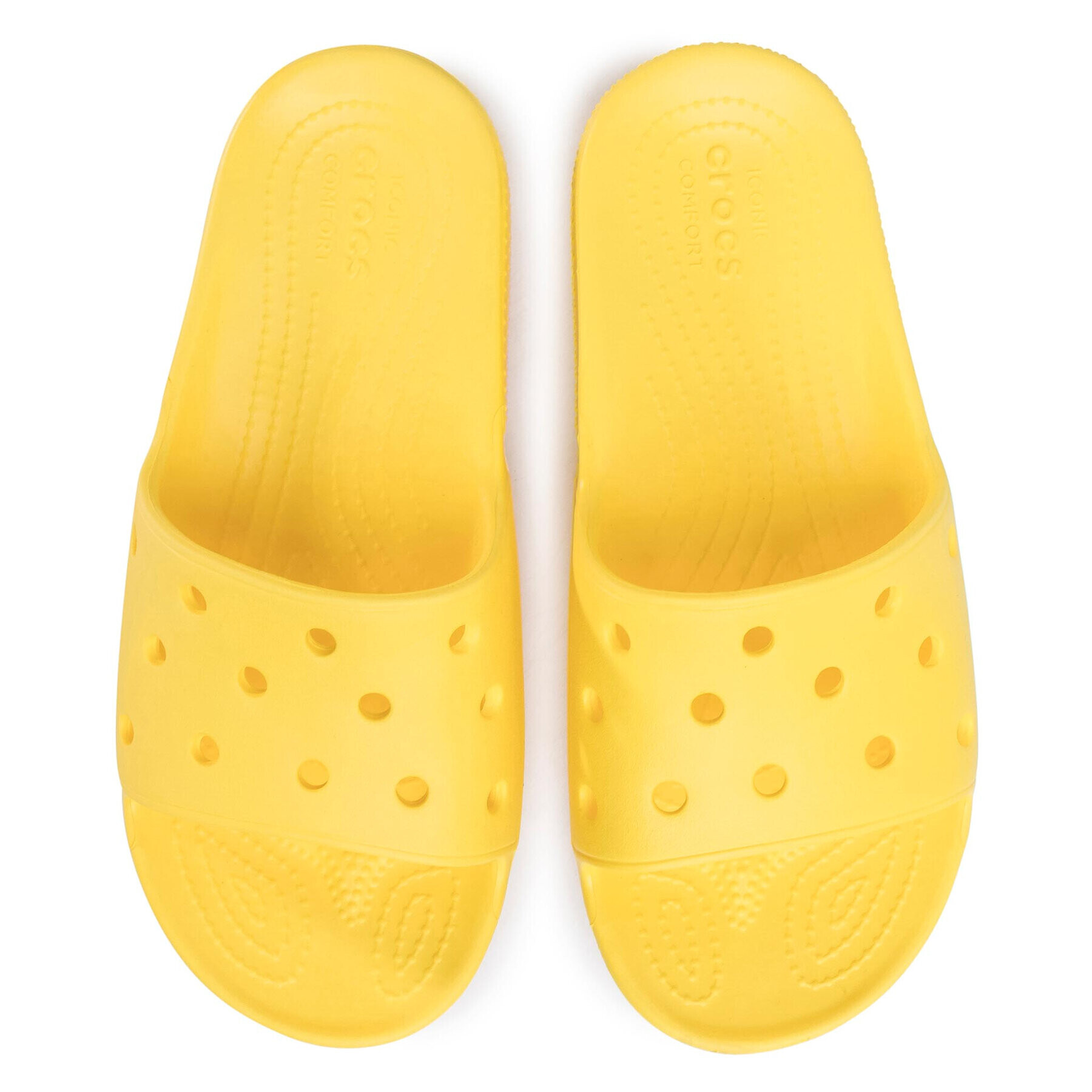 Crocs Natikači Classic Slide 206121 Rumena - Pepit.si