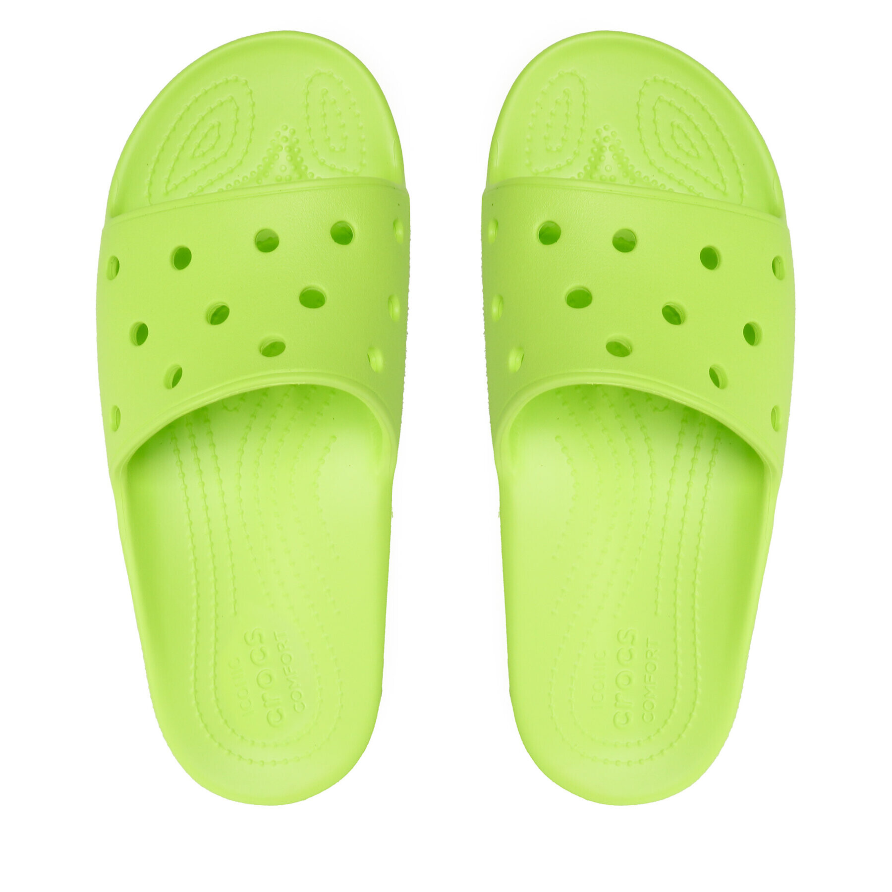 Crocs Natikači Classic Slide 206121 Zelena - Pepit.si