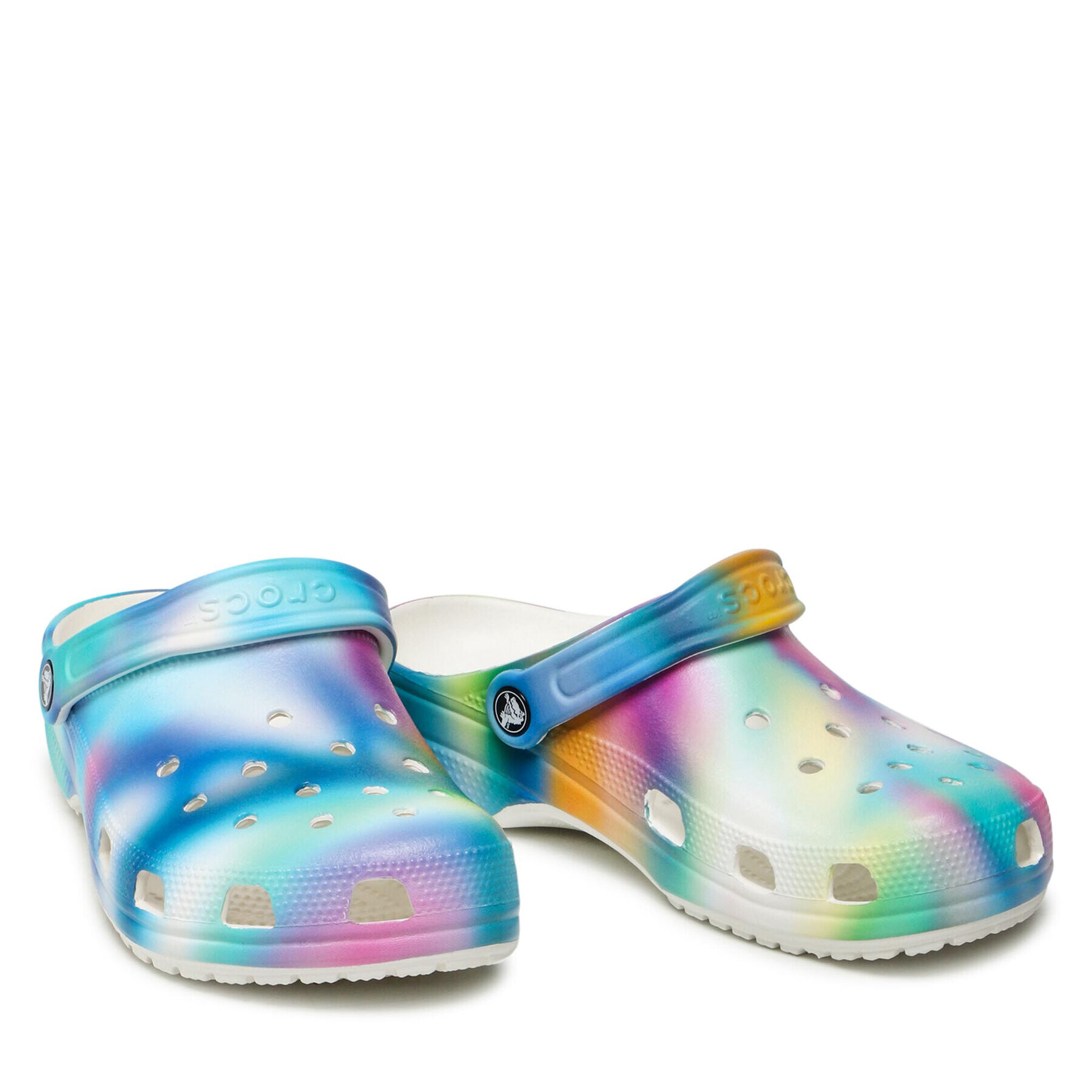 Crocs Natikači Classic Solarized Clog 207556 Pisana - Pepit.si