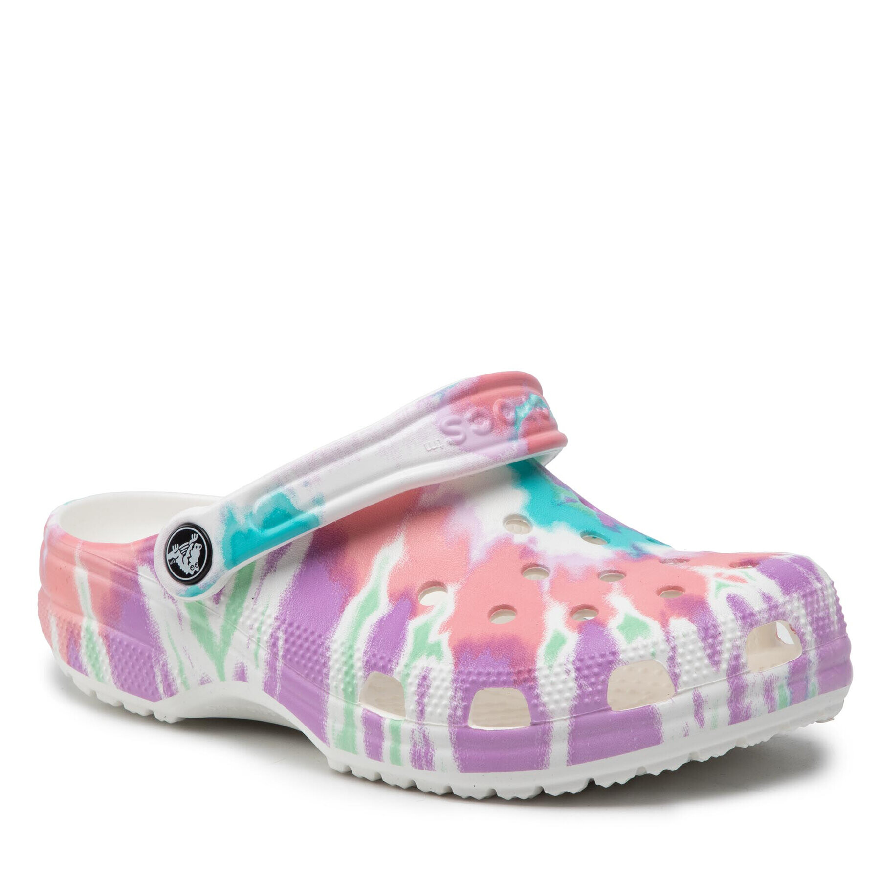 Crocs Natikači Classic Tie Dye Graphic Clog 205453 Roza - Pepit.si