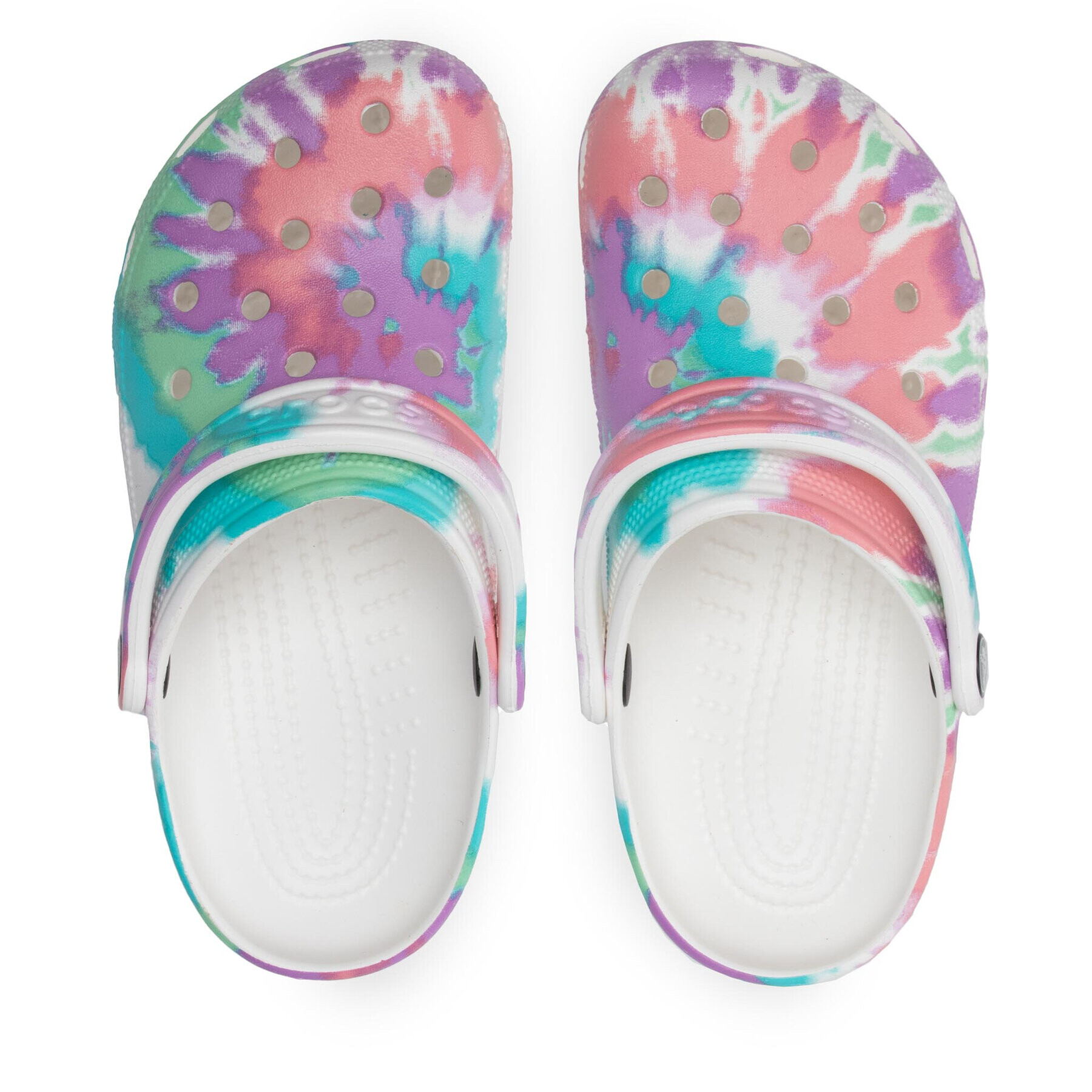 Crocs Natikači Classic Tie Dye Graphic Clog 205453 Roza - Pepit.si