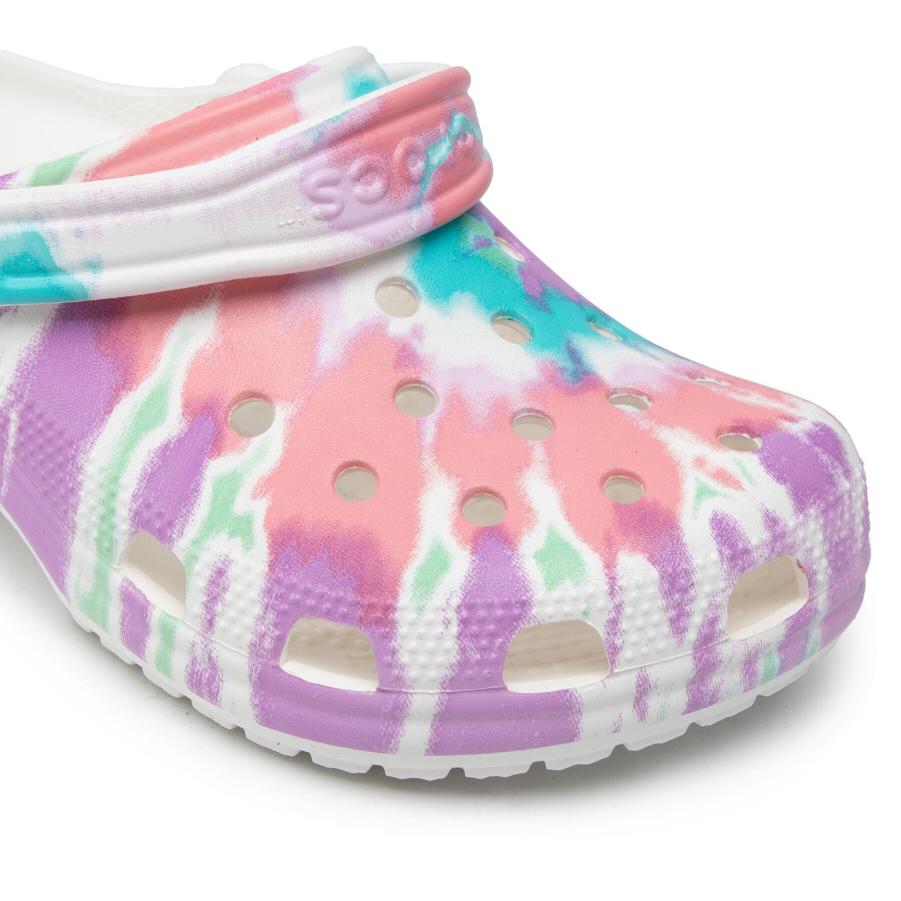 Crocs Natikači Classic Tie Dye Graphic Clog 205453 Roza - Pepit.si