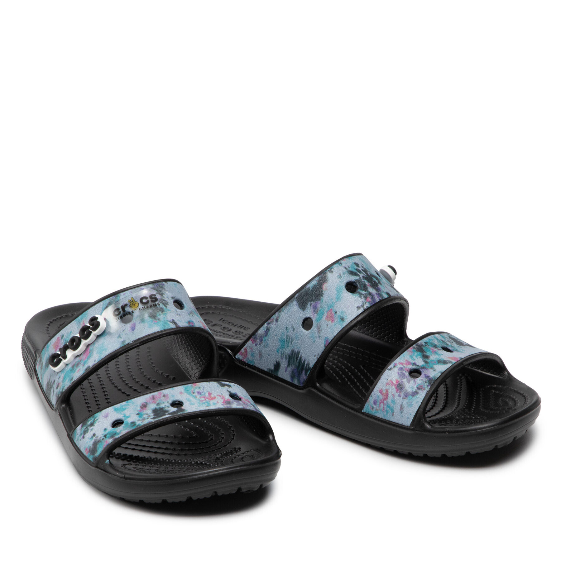 Crocs Natikači Classic Tiedye 207283 Črna - Pepit.si