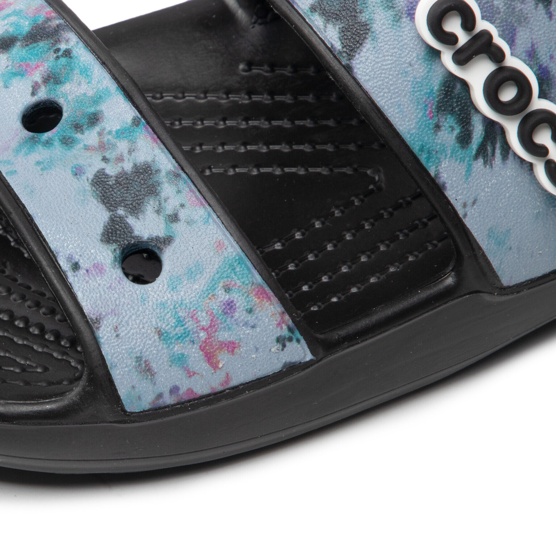 Crocs Natikači Classic Tiedye 207283 Črna - Pepit.si