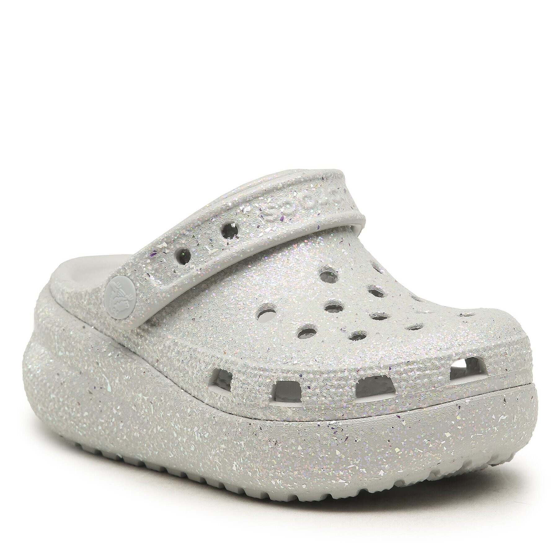 Crocs Natikači Cls Glitter Cutie Cgk 207834 Siva - Pepit.si