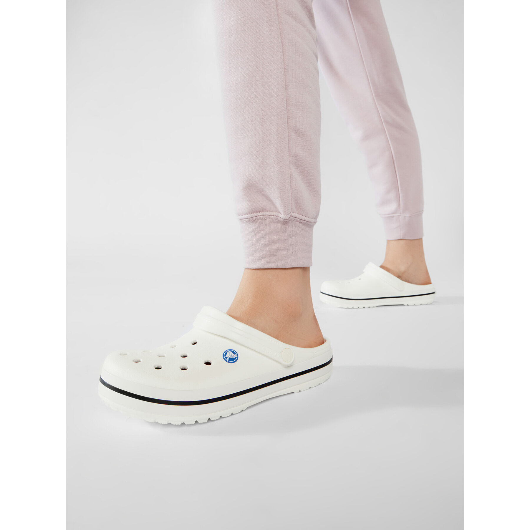 Crocs Natikači Crocband 11016 Bela - Pepit.si